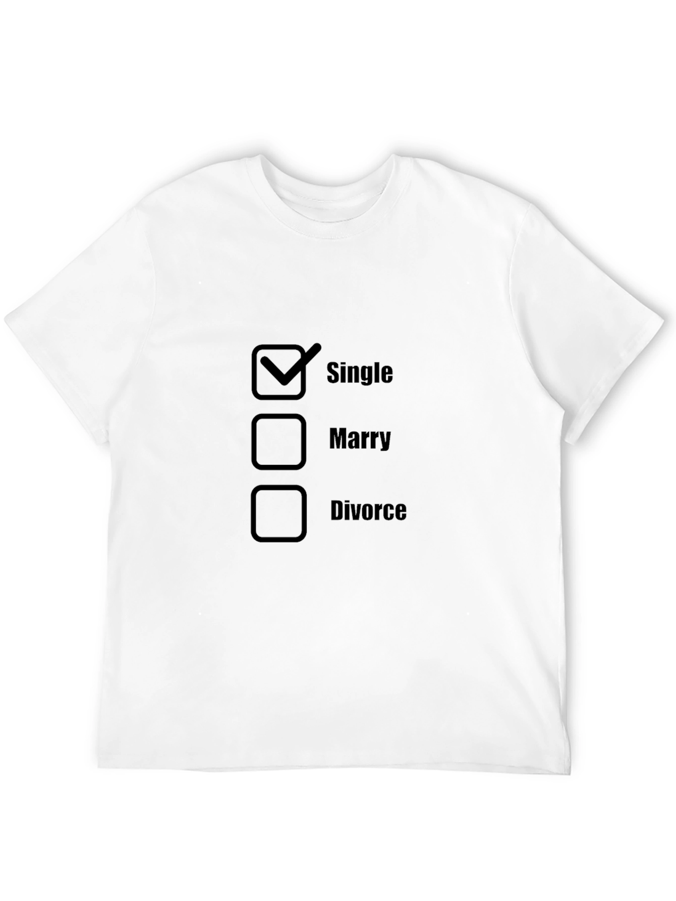 Single Status T-Shirt Novelty