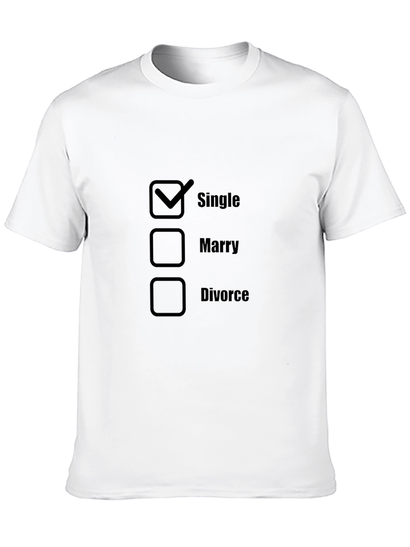 Single Status T-Shirt Novelty