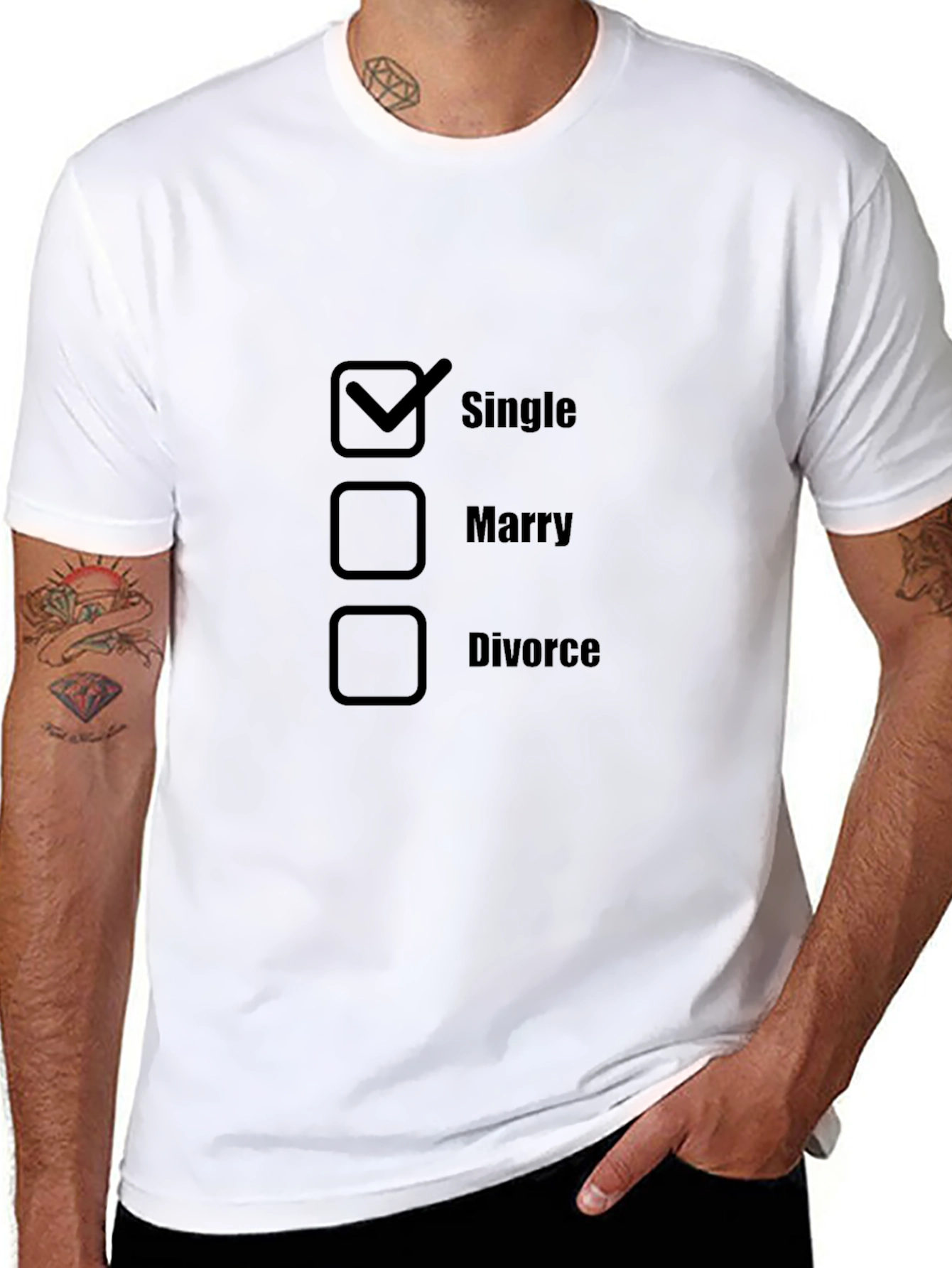 Single Status T-Shirt Novelty