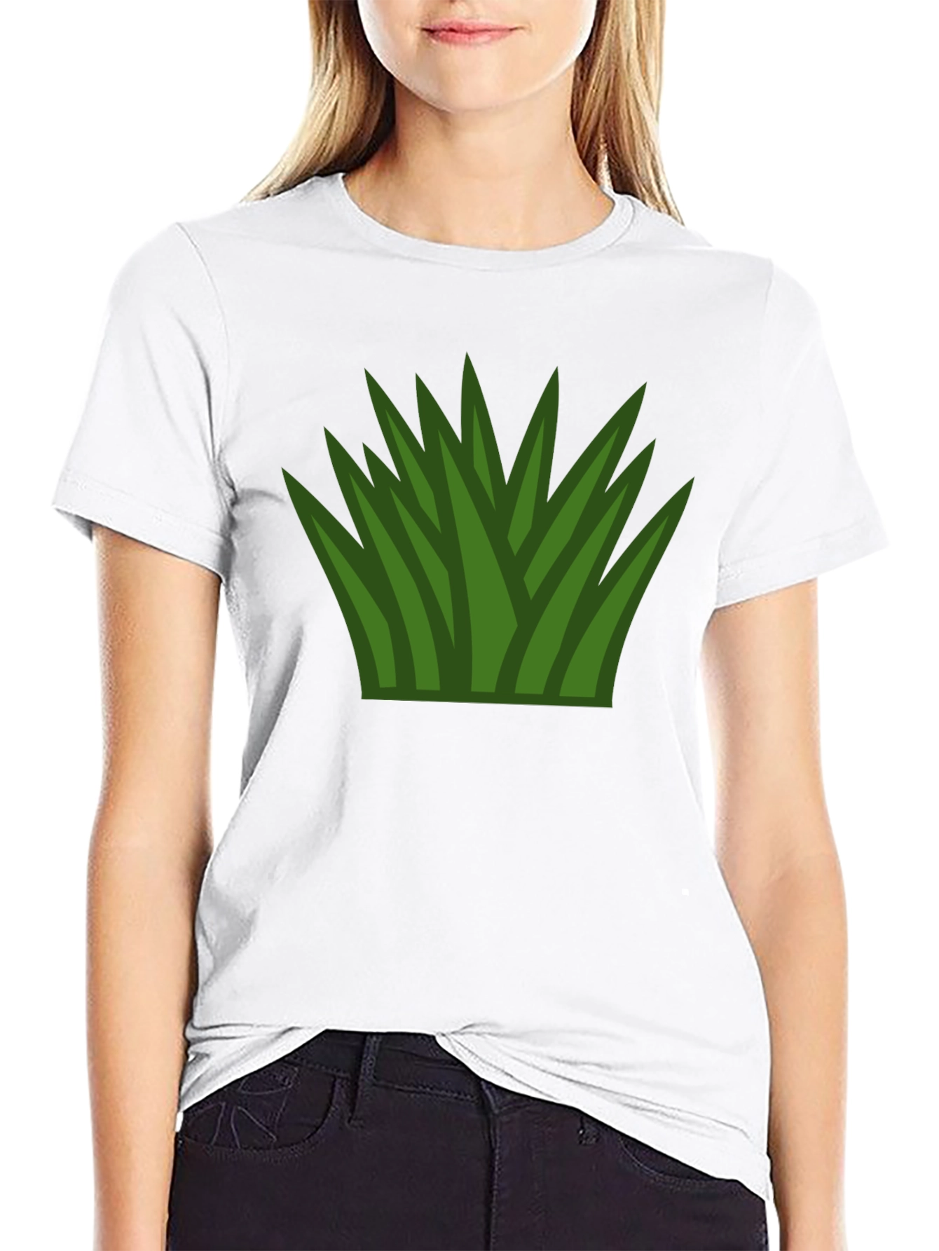 Grass Graphic T-Shirt - Black Cotton Tee