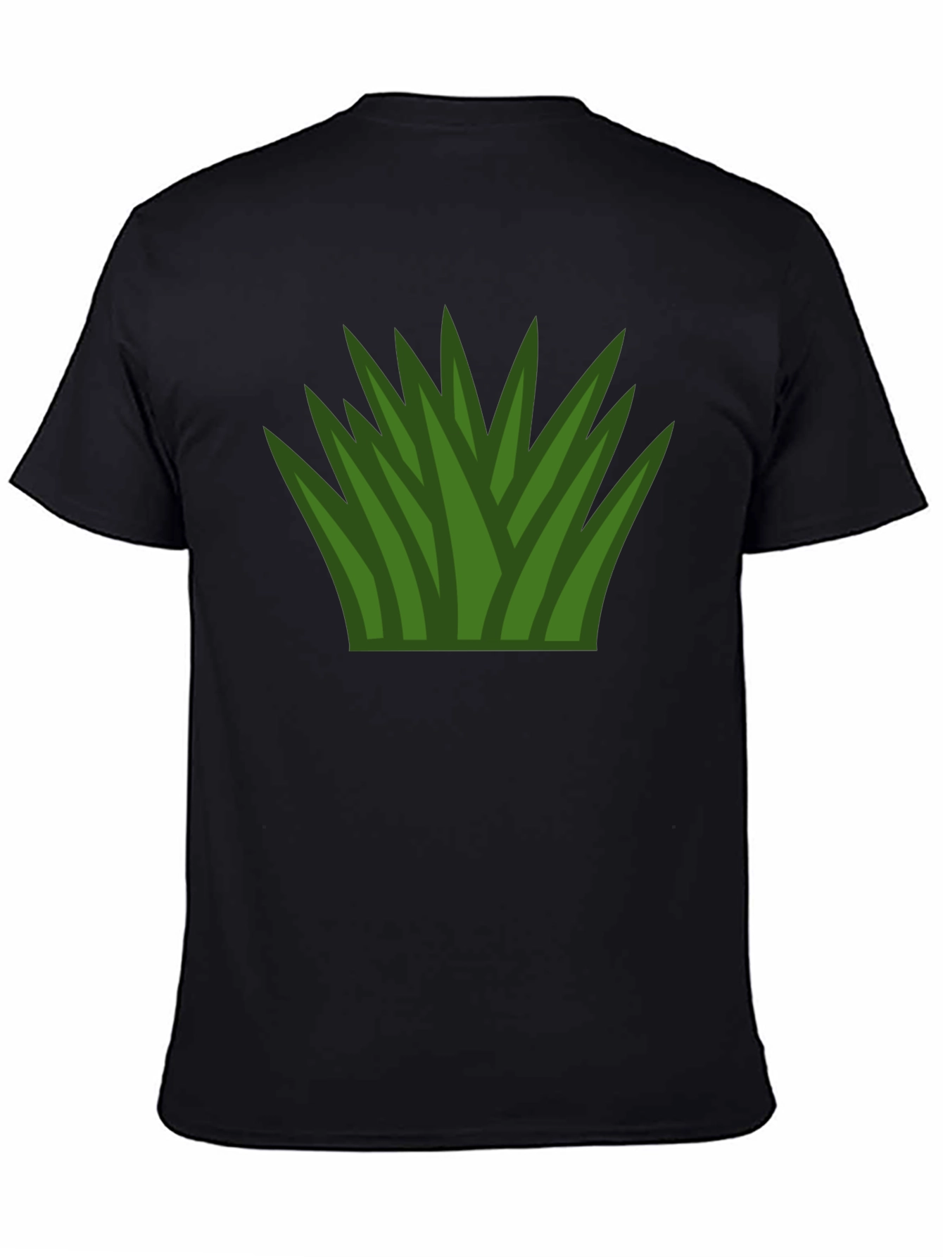 Grass Graphic T-Shirt - Black Cotton Tee