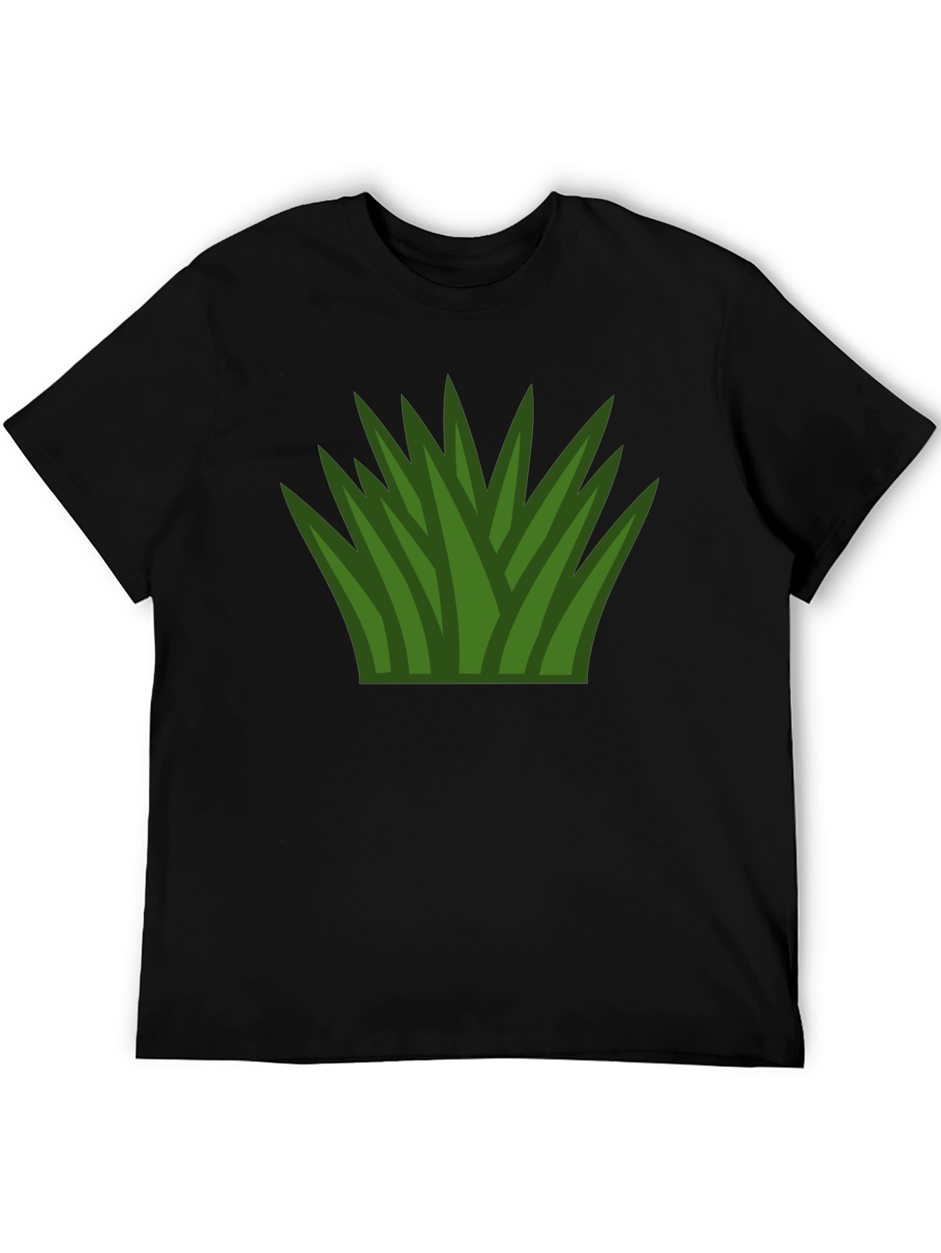 Grass Graphic T-Shirt - Black Cotton Tee