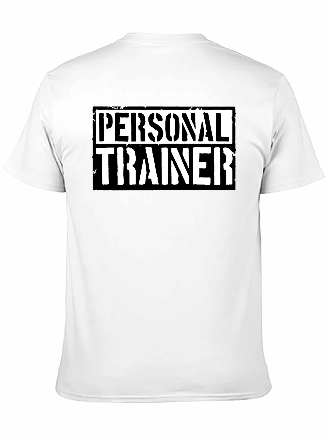 Personal Trainer Graphic Tee - Black Cotton Fitness Shirt