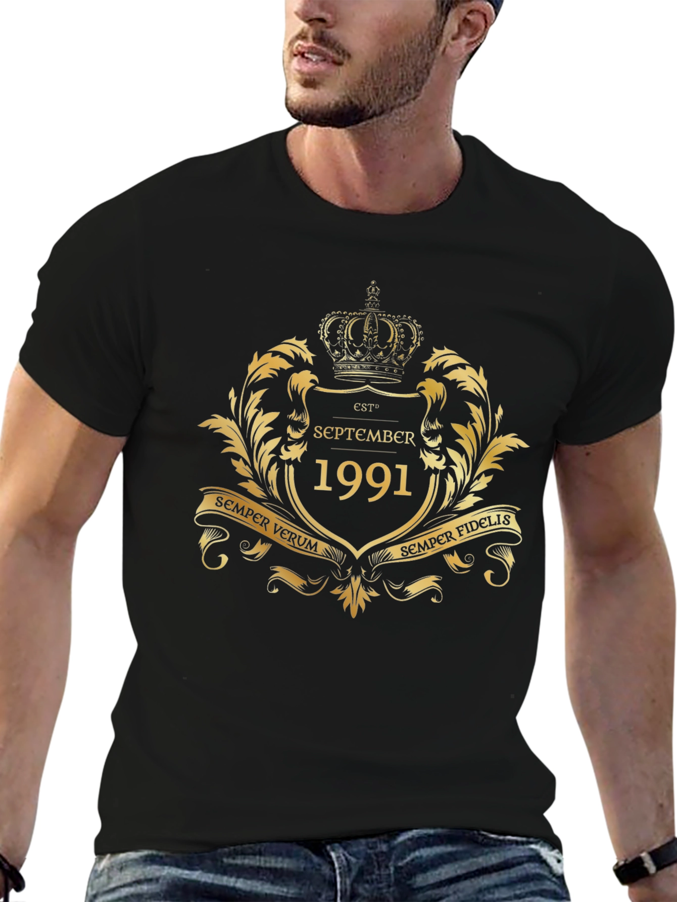 September 1991 Est. Gold Crest Graphic T-Shirt