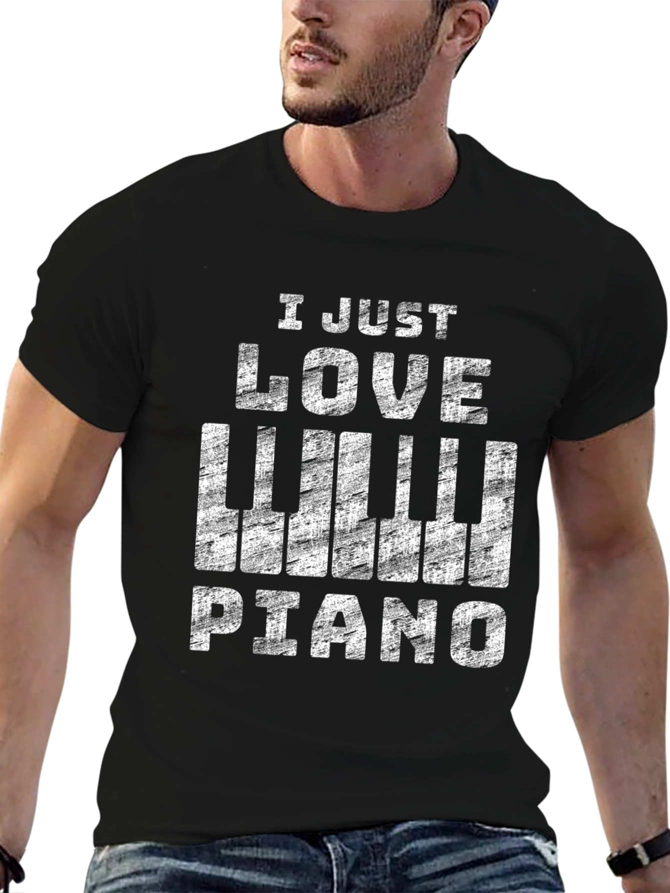 I Just Love Piano T-Shirt - Music Lover Tee