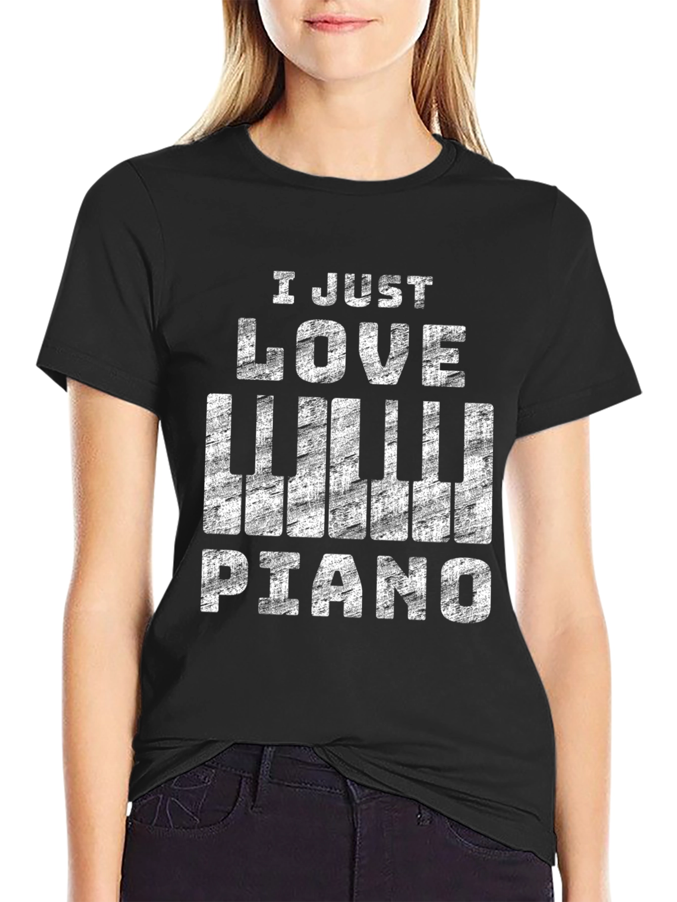 I Just Love Piano T-Shirt - Music Lover Tee