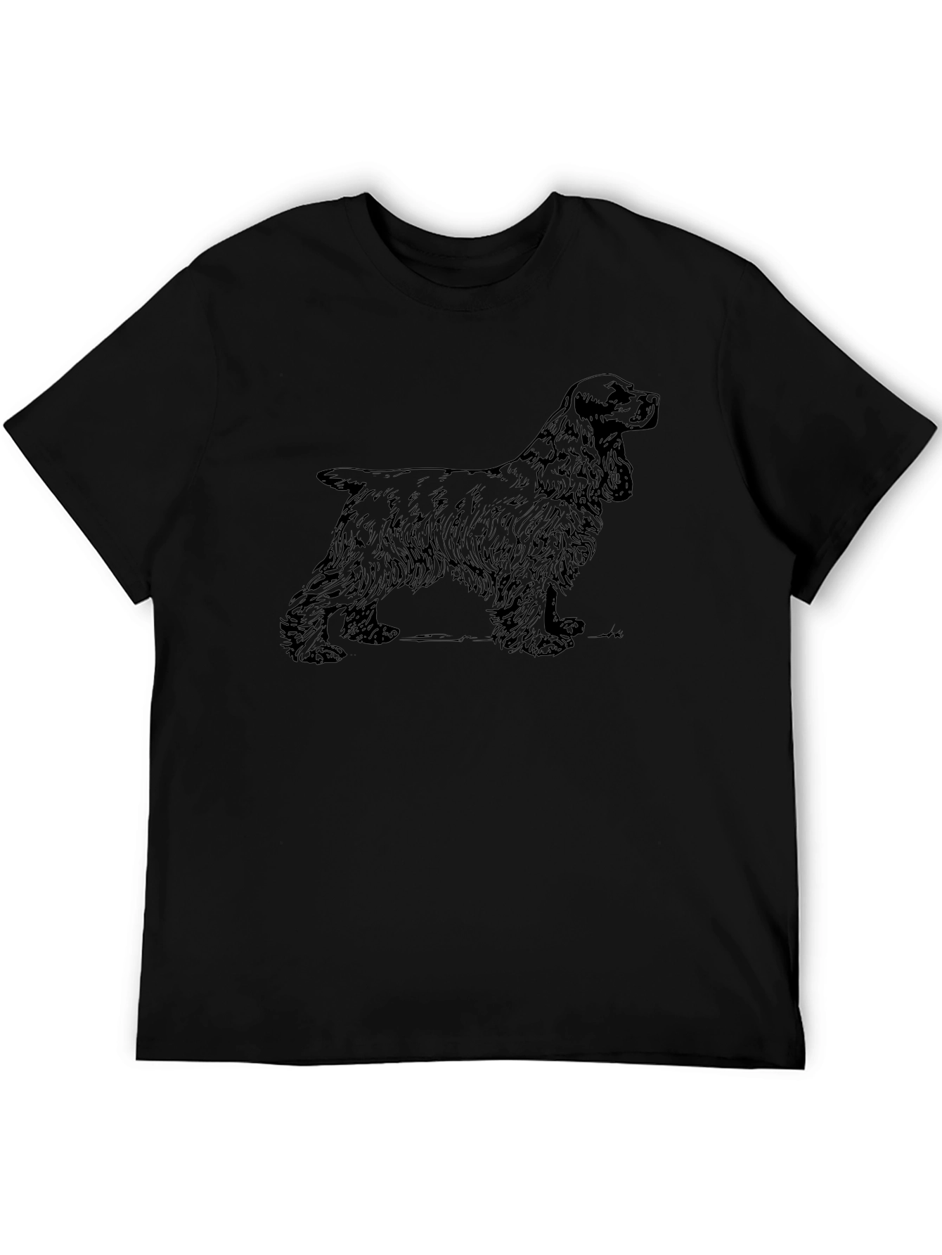 Spaniel Dog Graphic Print T-Shirt