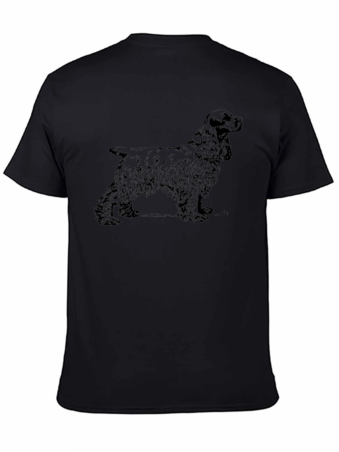 Spaniel Dog Graphic Print T-Shirt