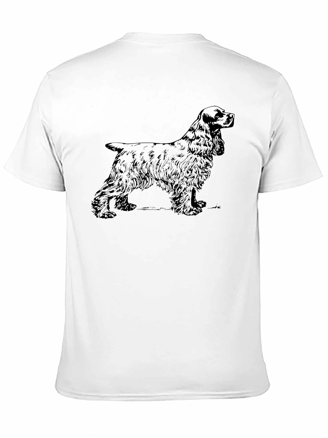 Spaniel Dog Graphic Print T-Shirt