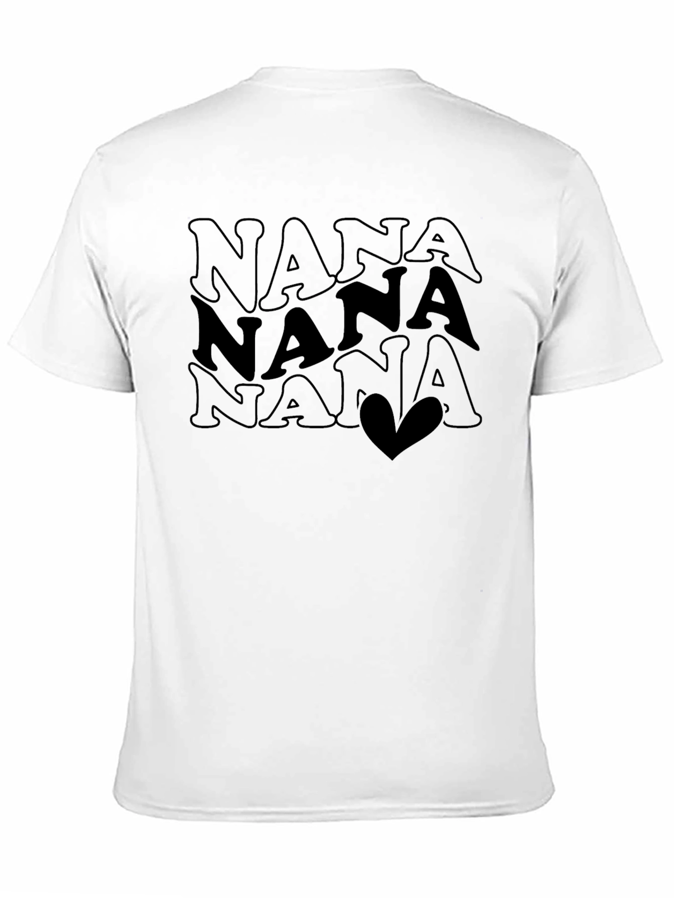 Nana Love Graphic T-Shirt - Black