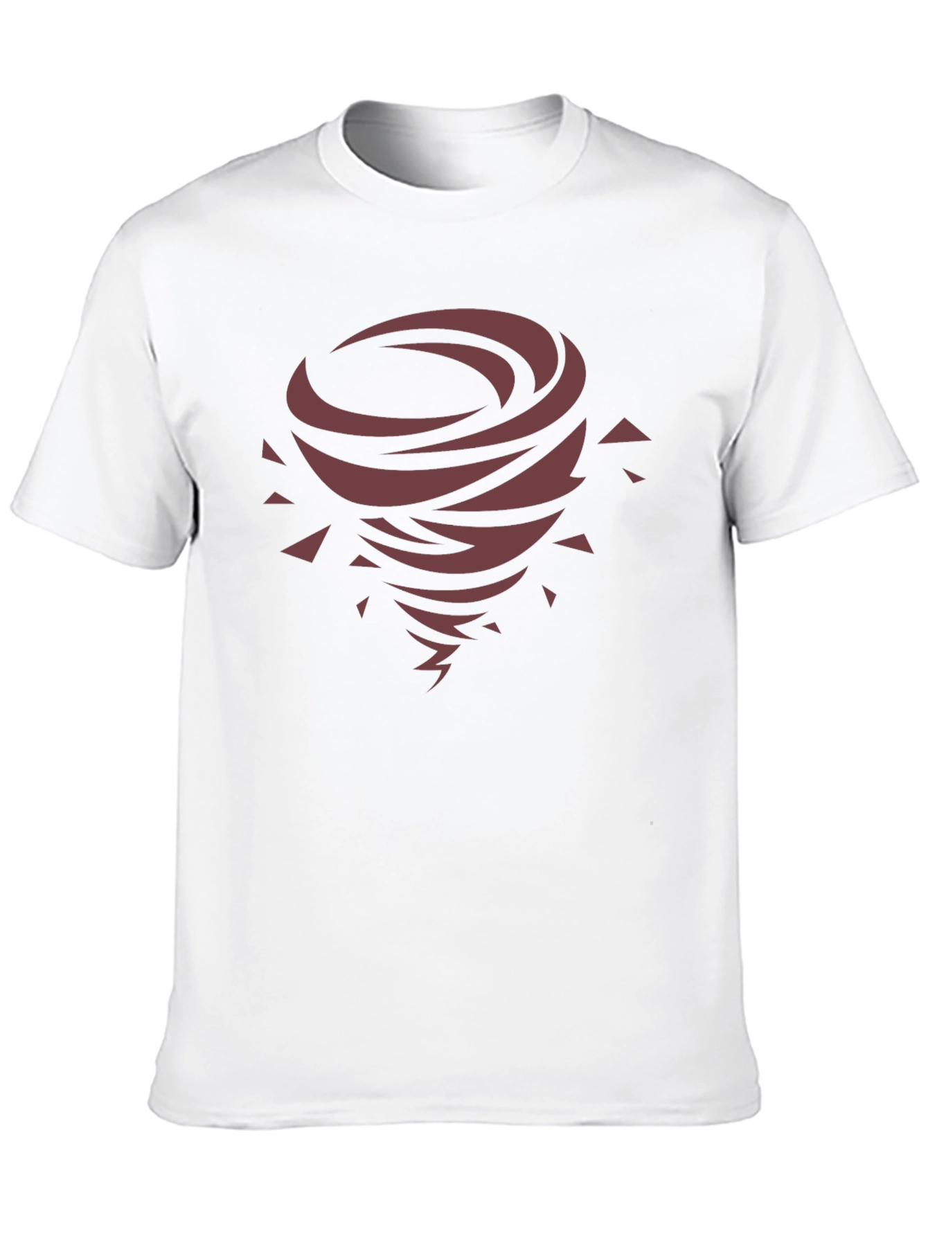 Tornado Graphic Print Black T-Shirt