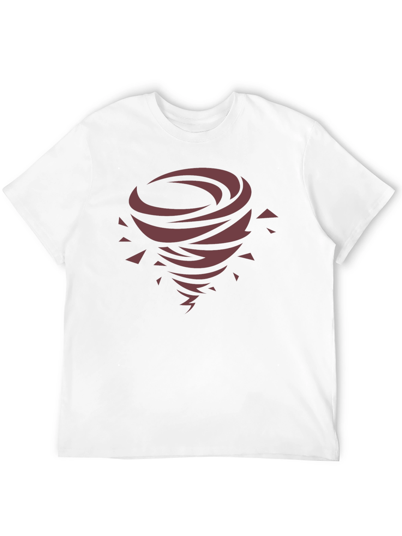 Tornado Graphic Print Black T-Shirt