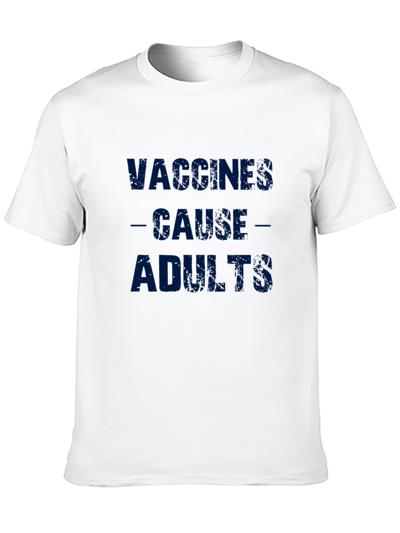 Vaccines Cause Adults Graphic Tee - Black T-Shirt