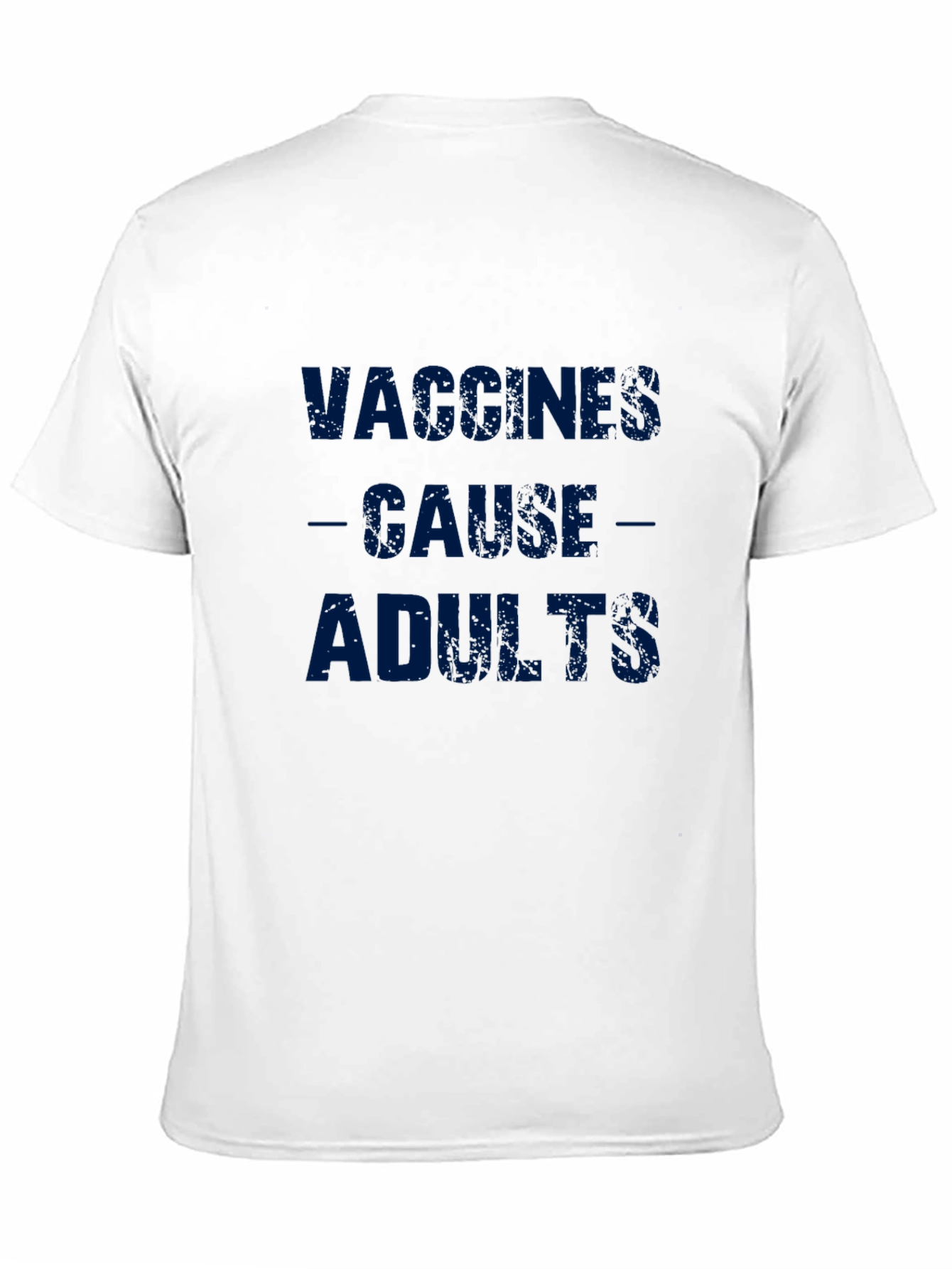 Vaccines Cause Adults Graphic Tee - Black T-Shirt