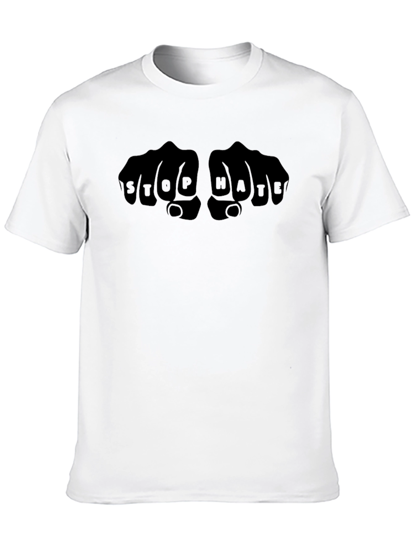 Stop Hate Fist Bump Graphic Tee - Unisex