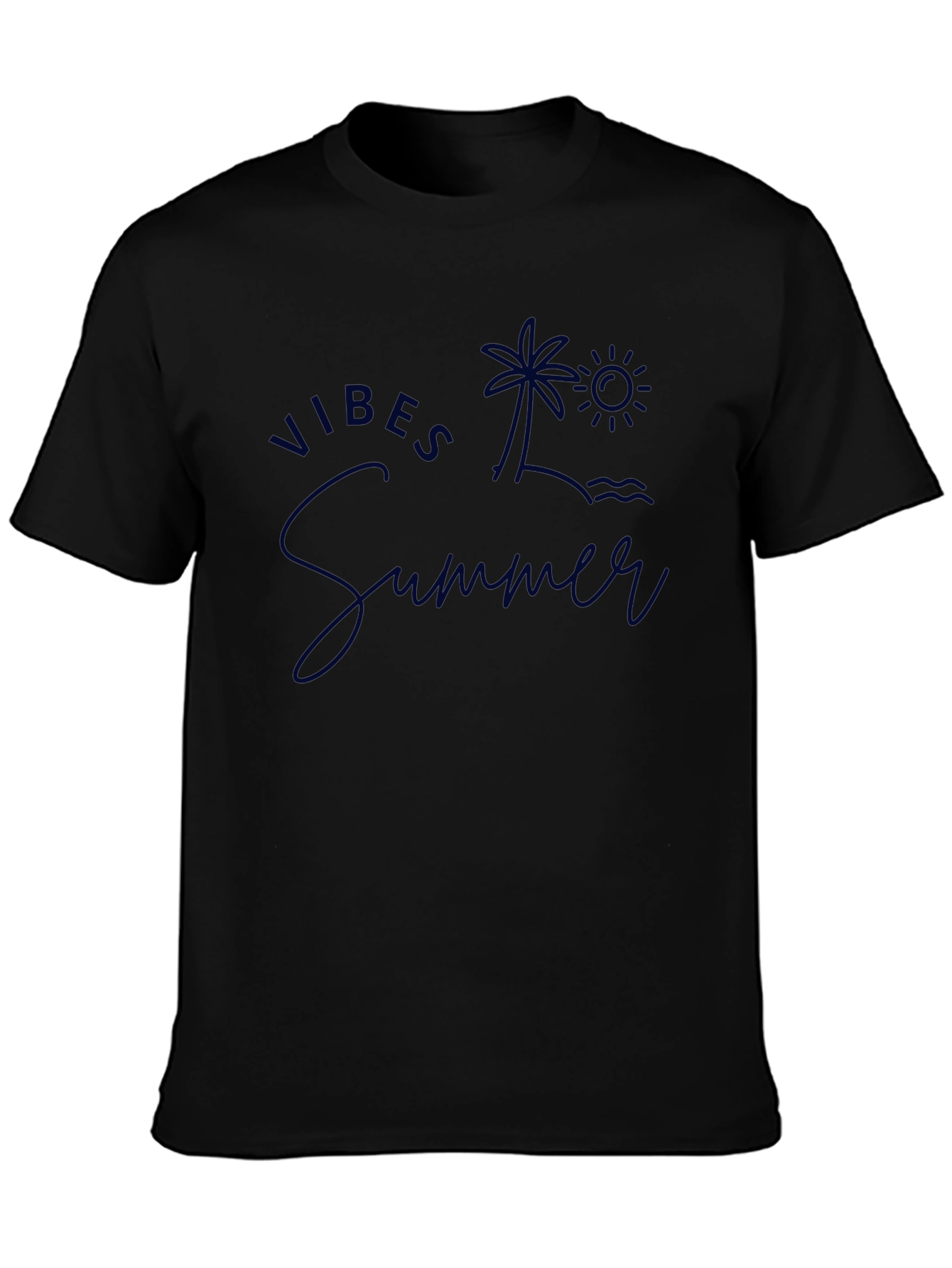 Summer Vibes Graphic Tee - Island Palm Tree