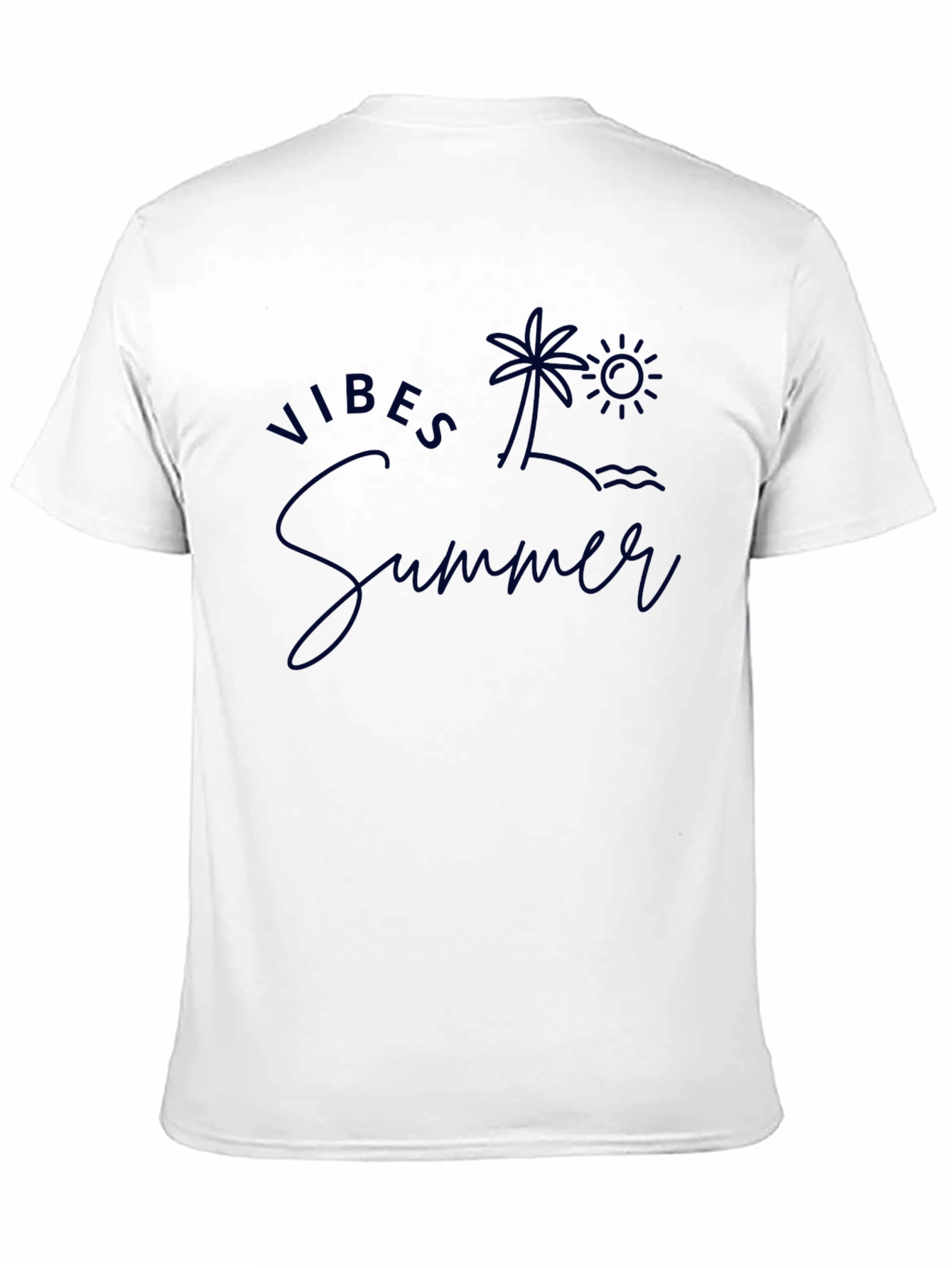 Summer Vibes Graphic Tee - Island Palm Tree