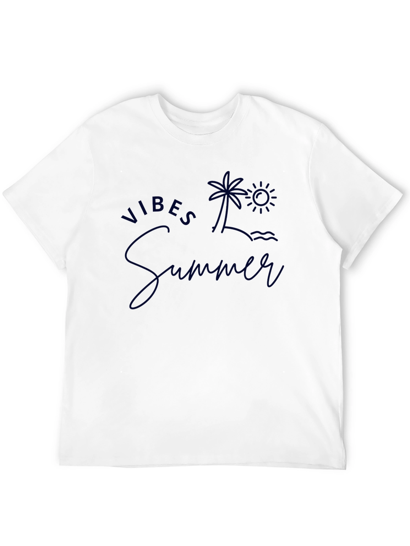 Summer Vibes Graphic Tee - Island Palm Tree