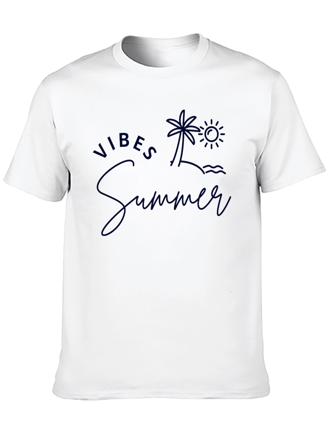Summer Vibes Graphic Tee - Island Palm Tree