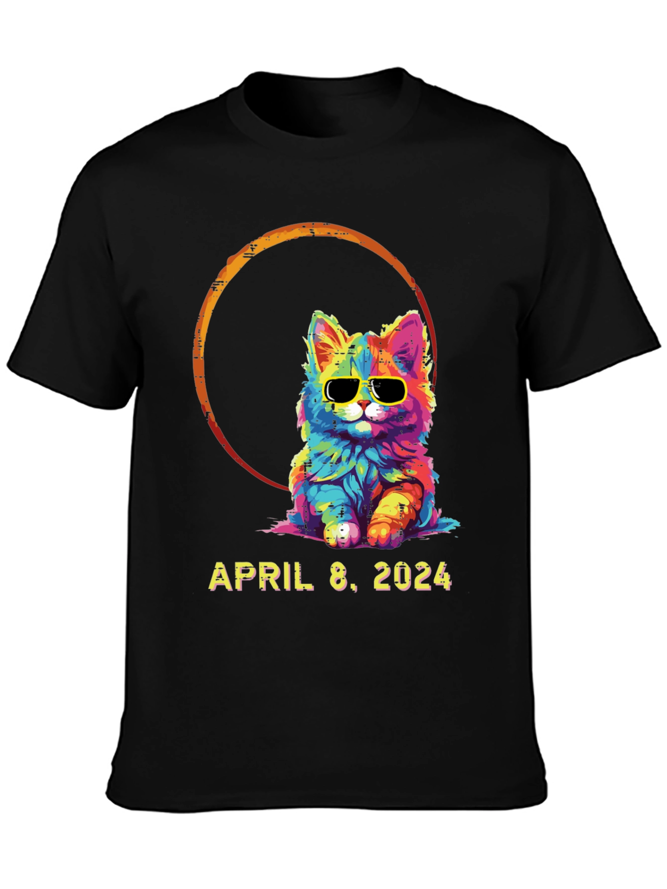 April 8 2024 Eclipse Cat T-Shirt
