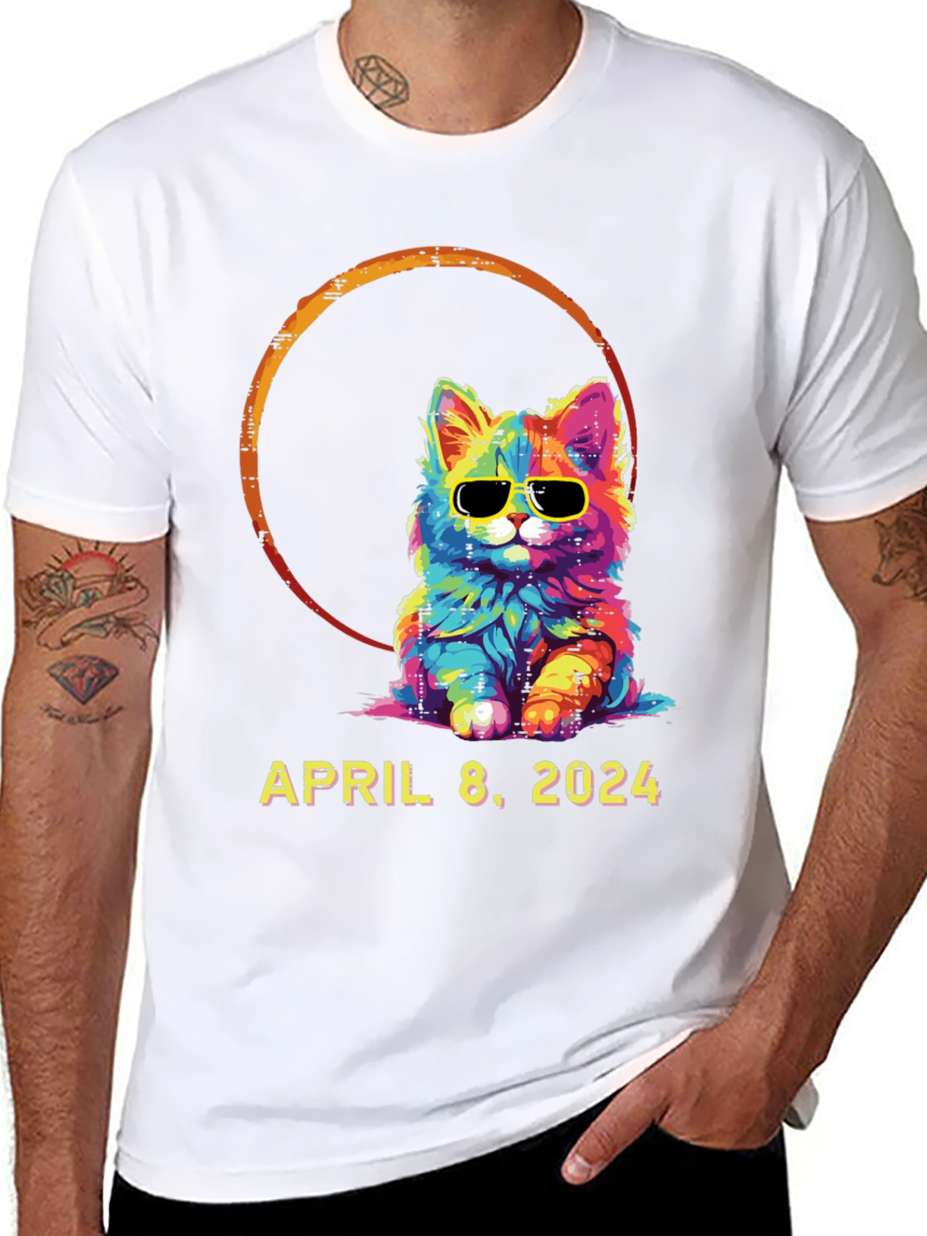 April 8 2024 Eclipse Cat T-Shirt