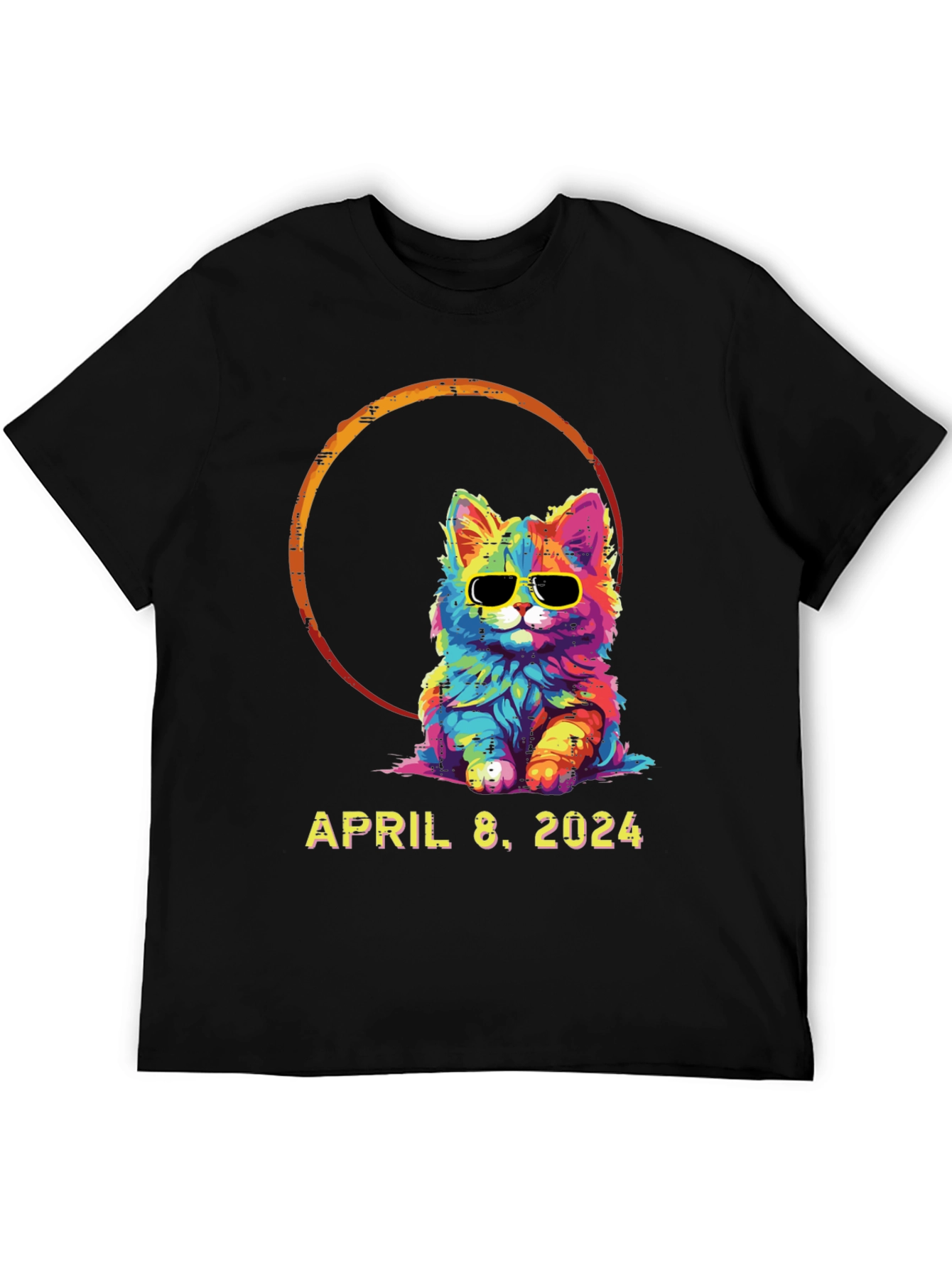 April 8 2024 Eclipse Cat T-Shirt