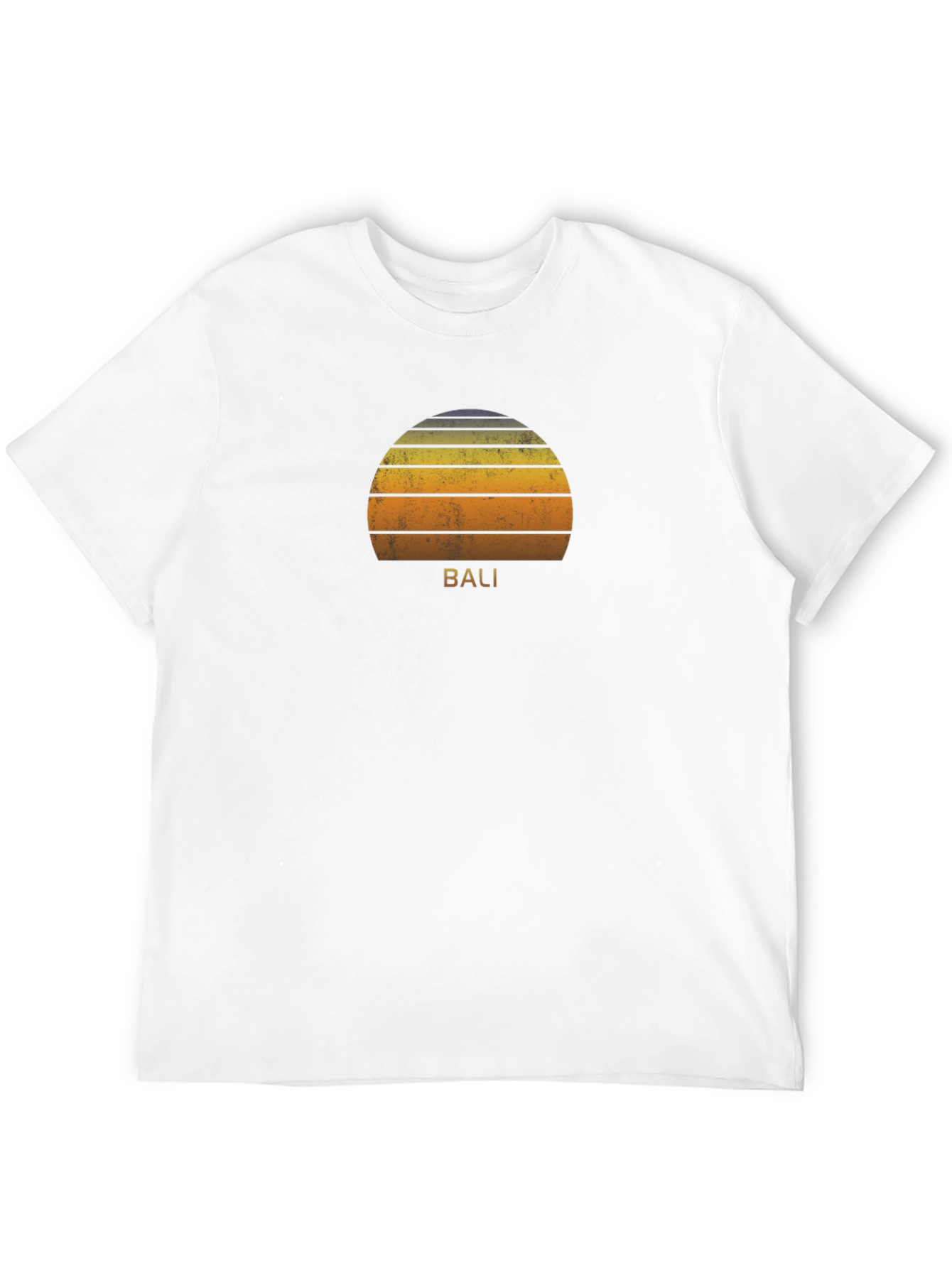 Bali Sunset Graphic Tee - Soft Cotton Black T-Shirt