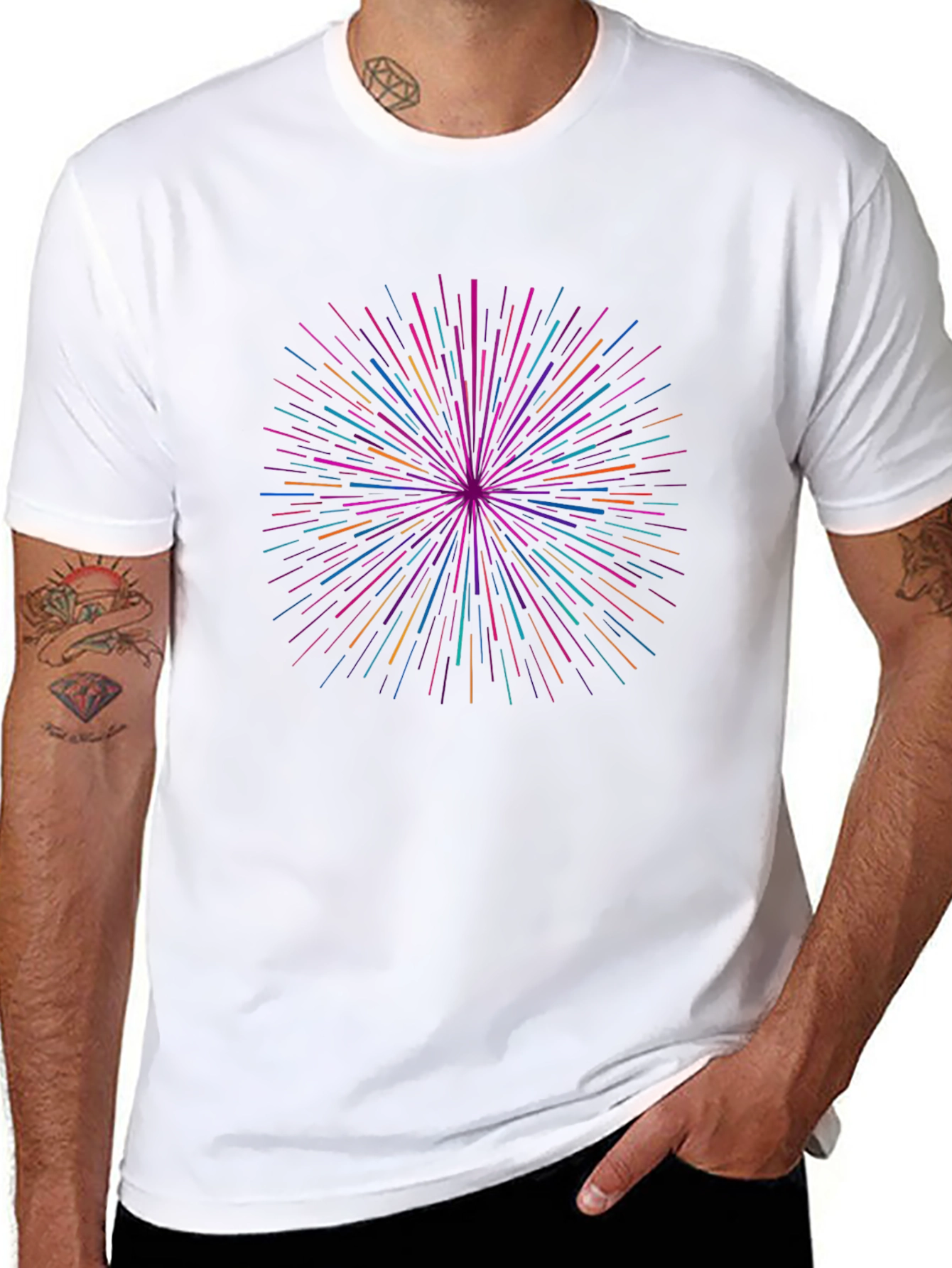 Starburst Graphic Black T-Shirt