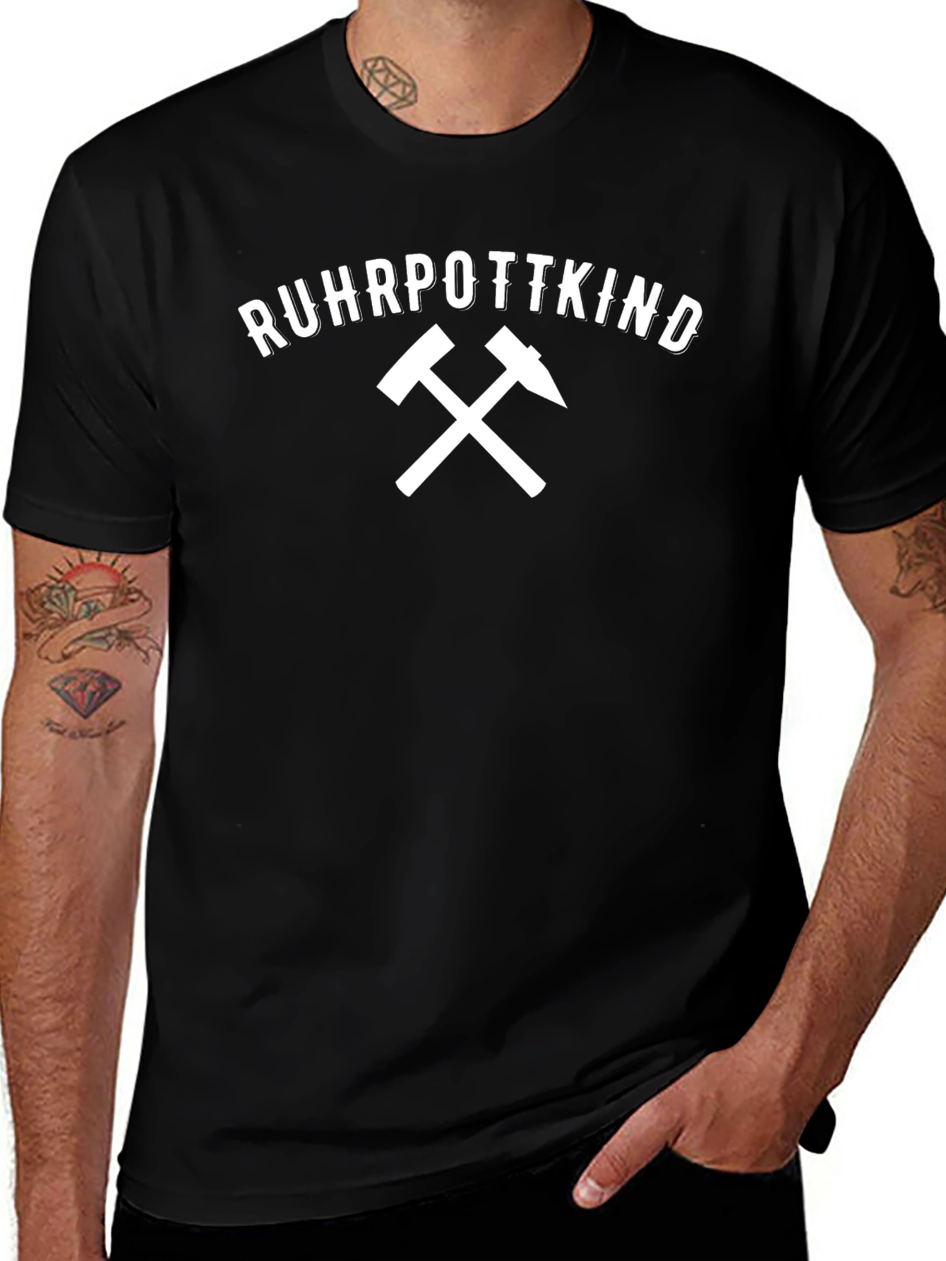 Ruhrpottkind Graphic Tee - Black Cotton Shirt