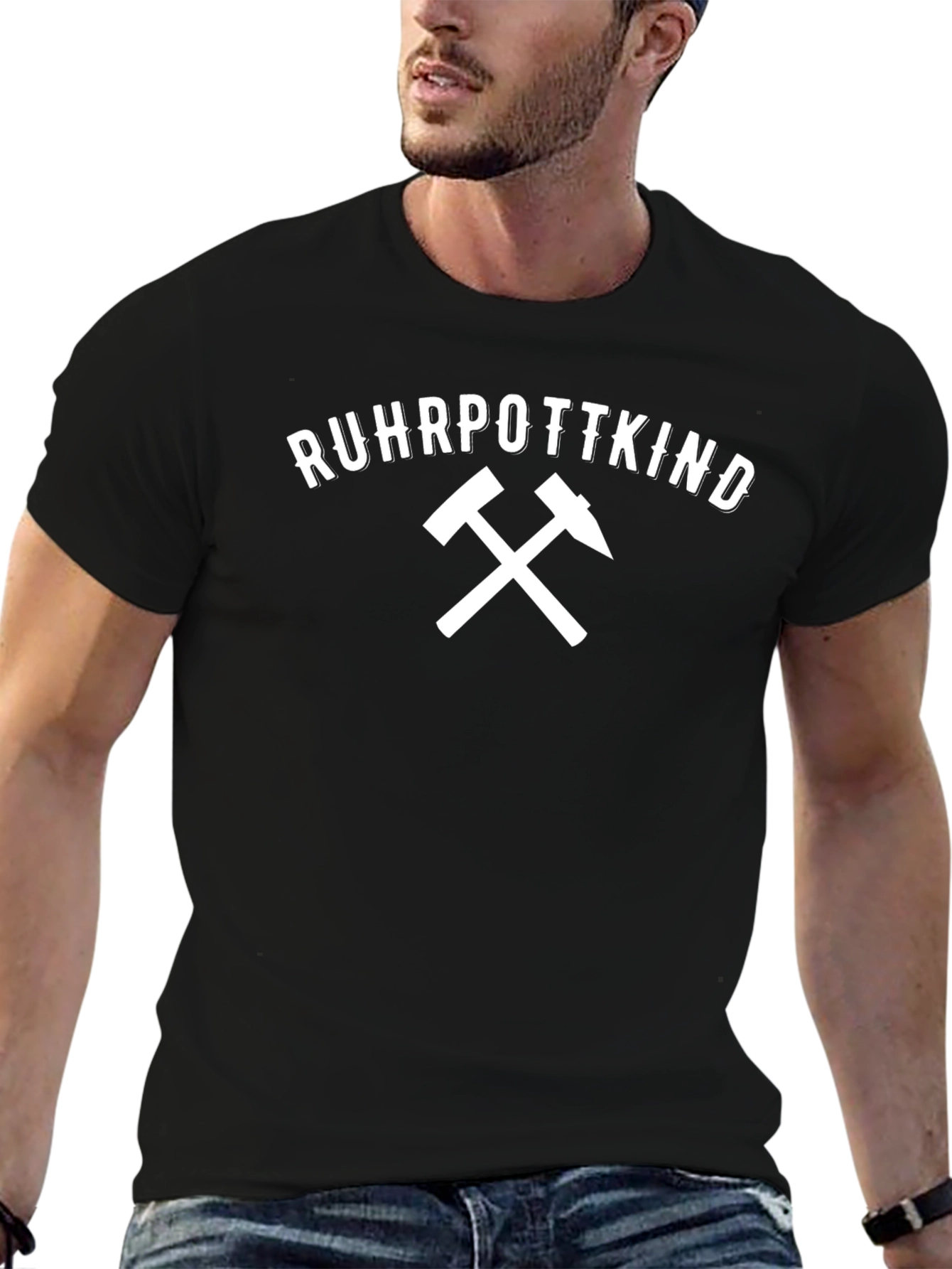 Ruhrpottkind Graphic Tee - Black Cotton Shirt