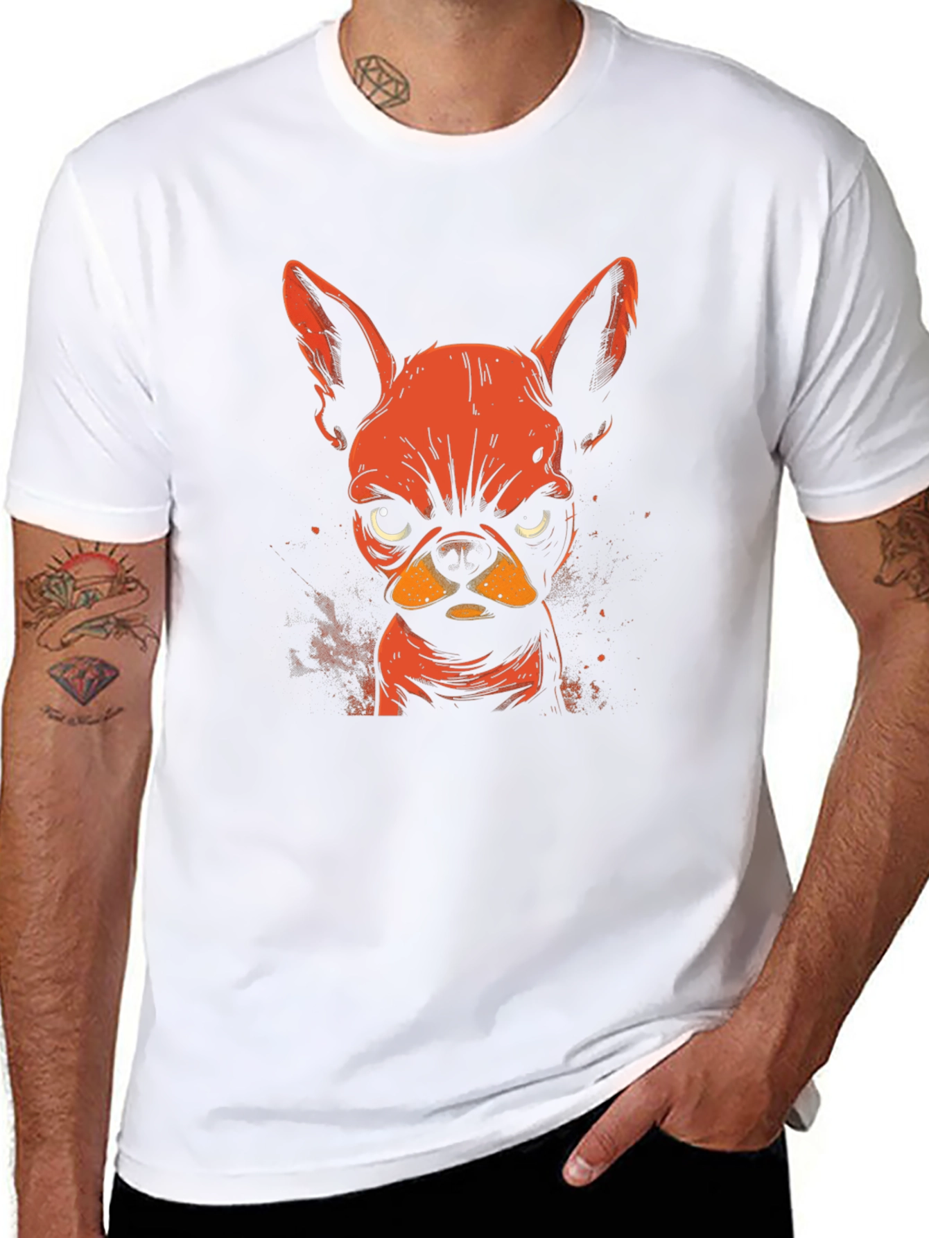 Angry Dog Graphic T-Shirt - Bold & Unique