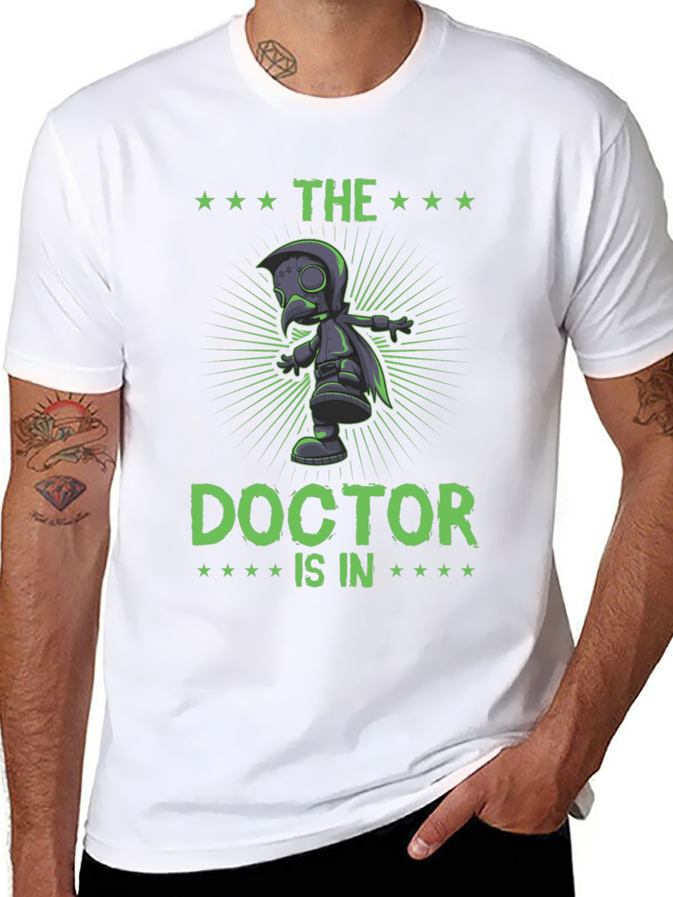 The Doctor Is In Plague Doctor T-Shirt