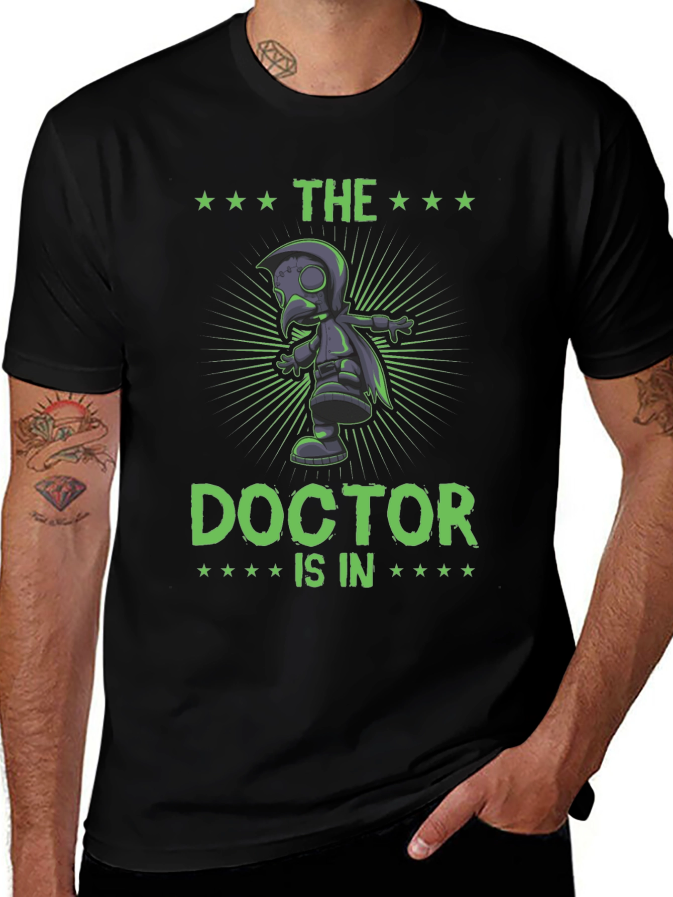 The Doctor Is In Plague Doctor T-Shirt