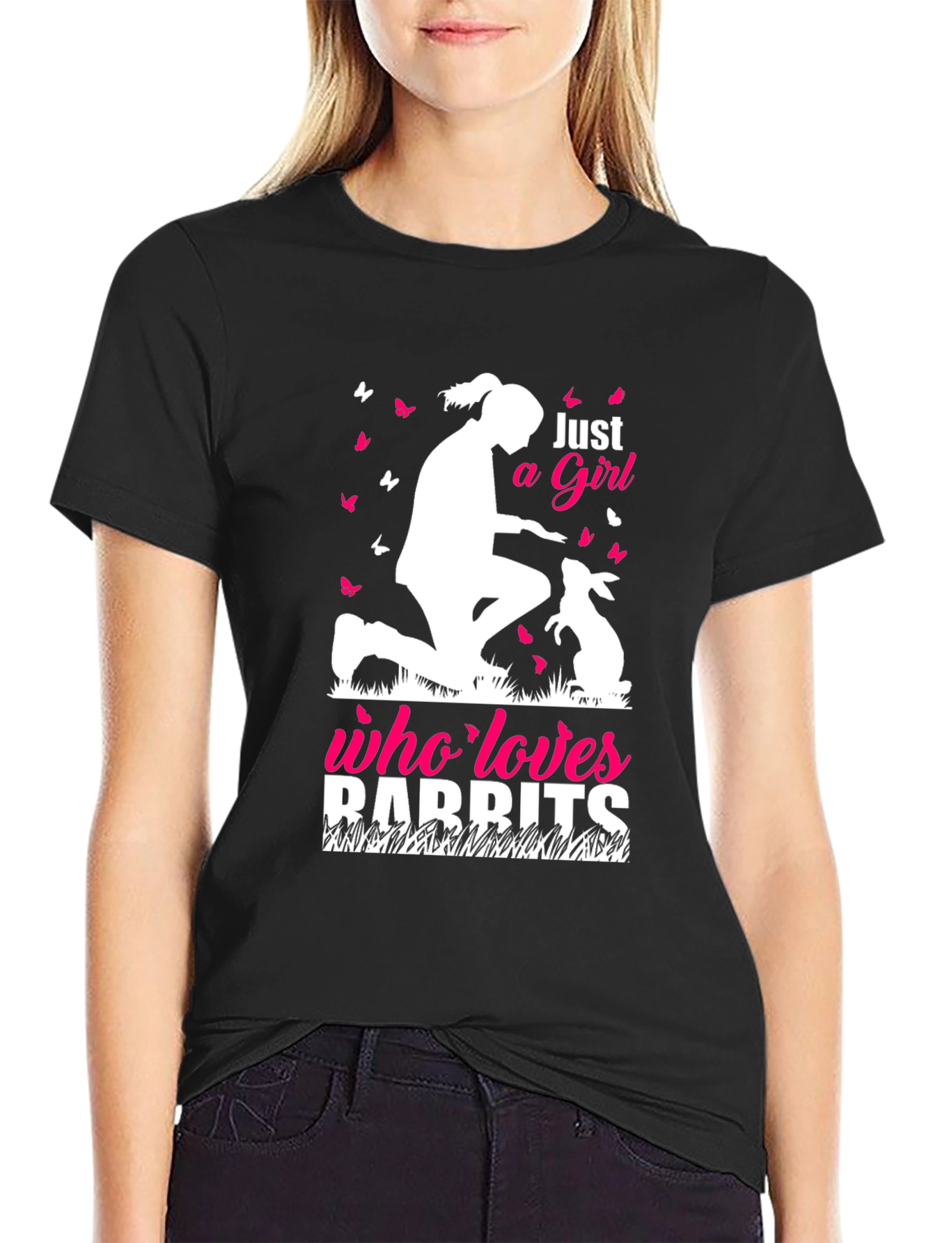 Just a Girl Who Loves Rabbits T-Shirt