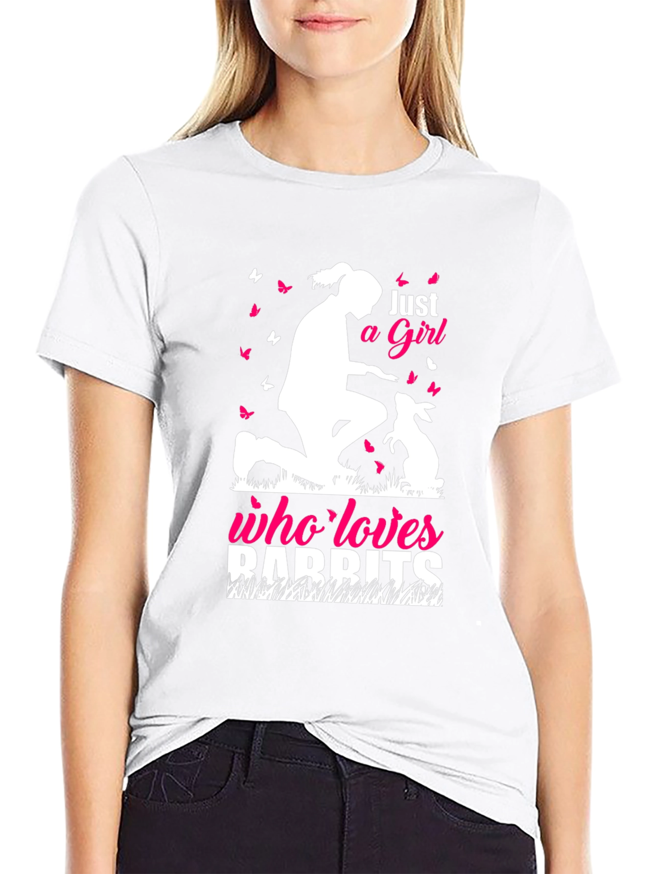 Just a Girl Who Loves Rabbits T-Shirt