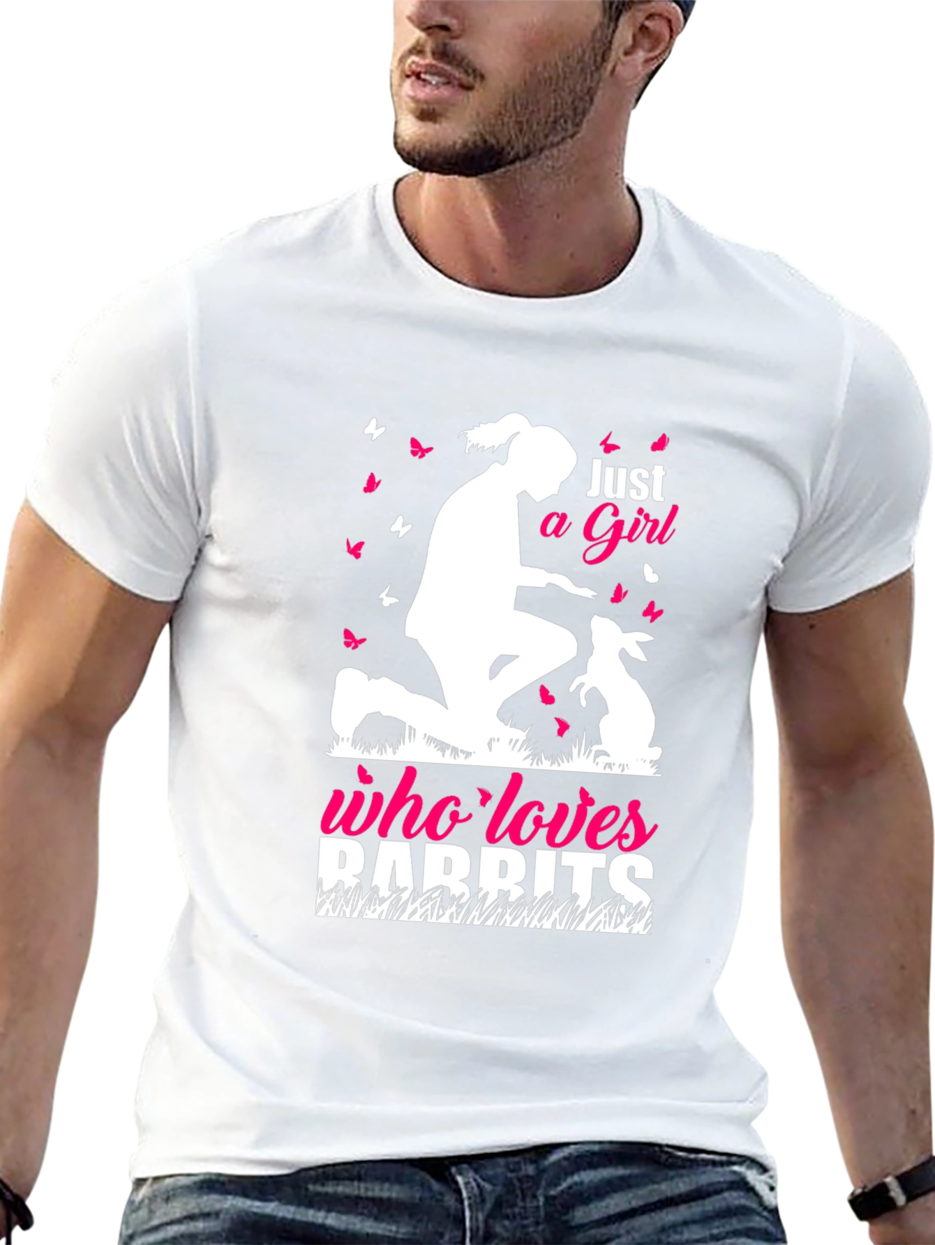 Just a Girl Who Loves Rabbits T-Shirt