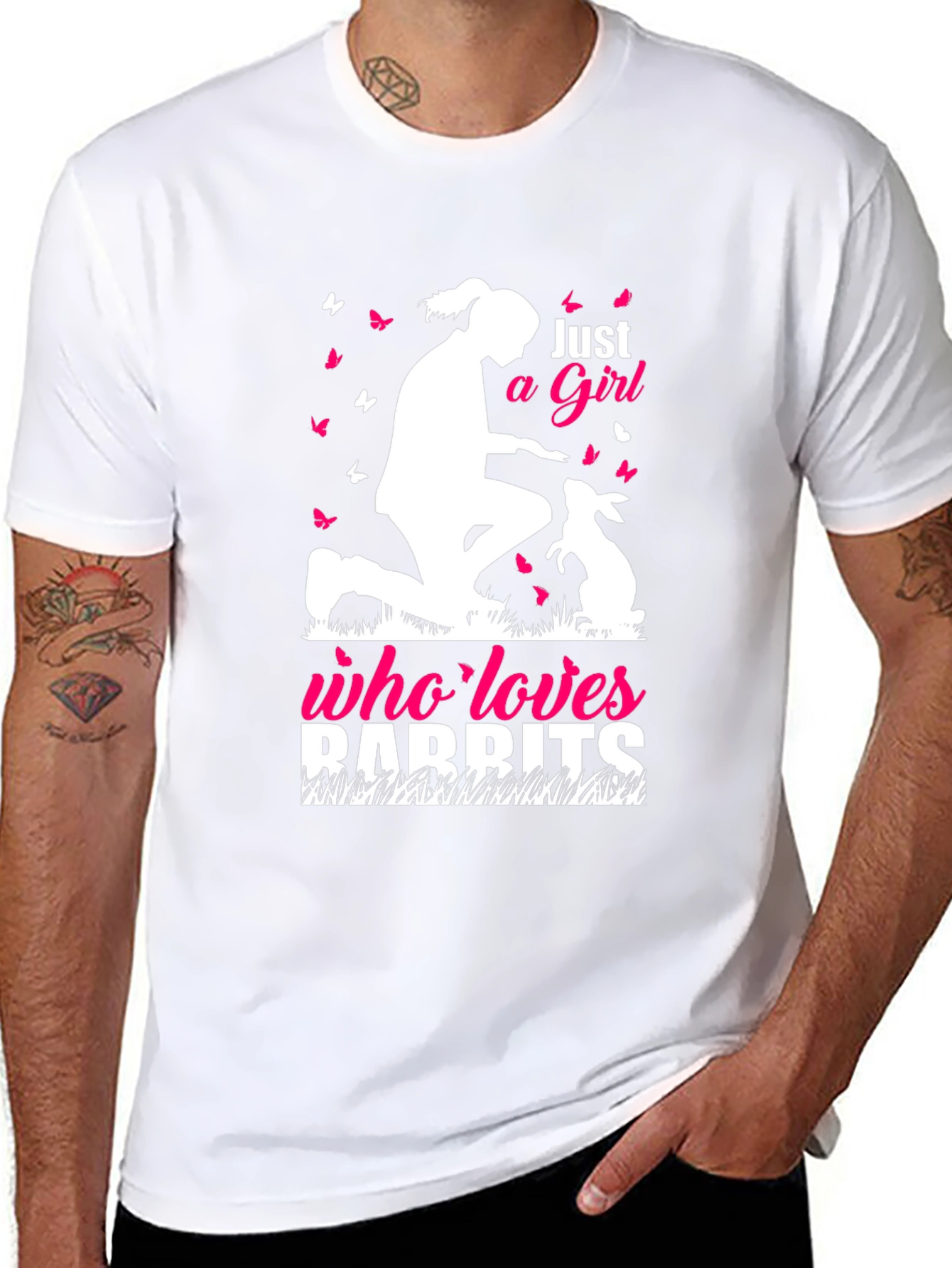Just a Girl Who Loves Rabbits T-Shirt