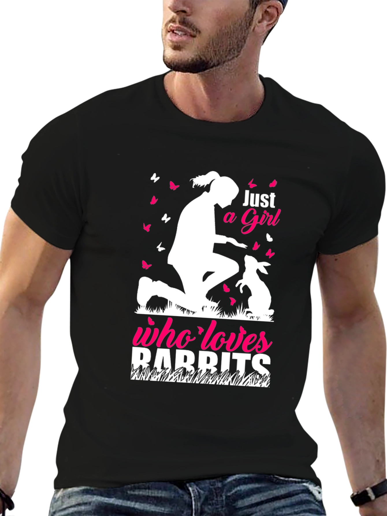 Just a Girl Who Loves Rabbits T-Shirt