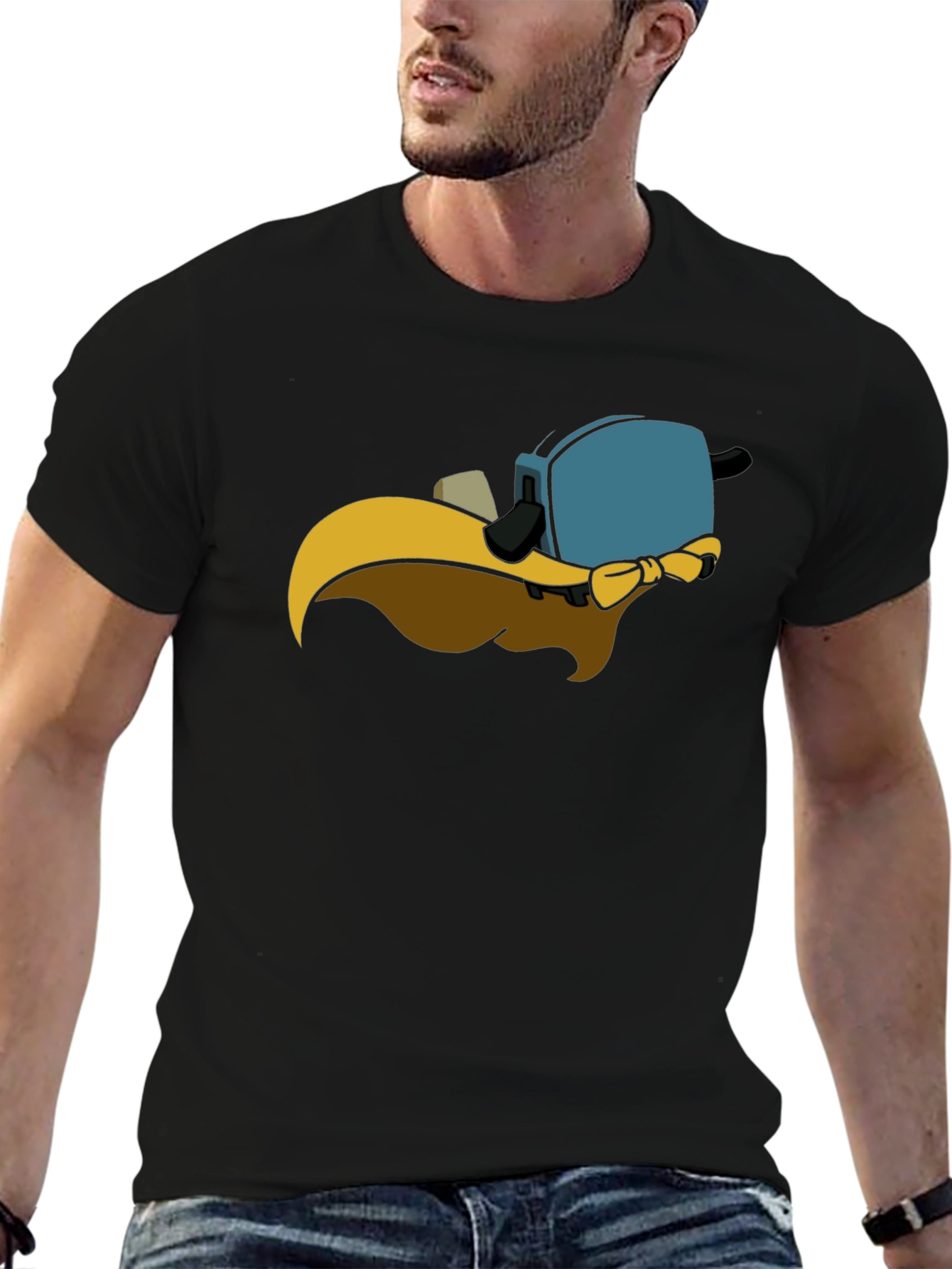 Quirky Toaster T-Shirt - Unique Cartoon Design