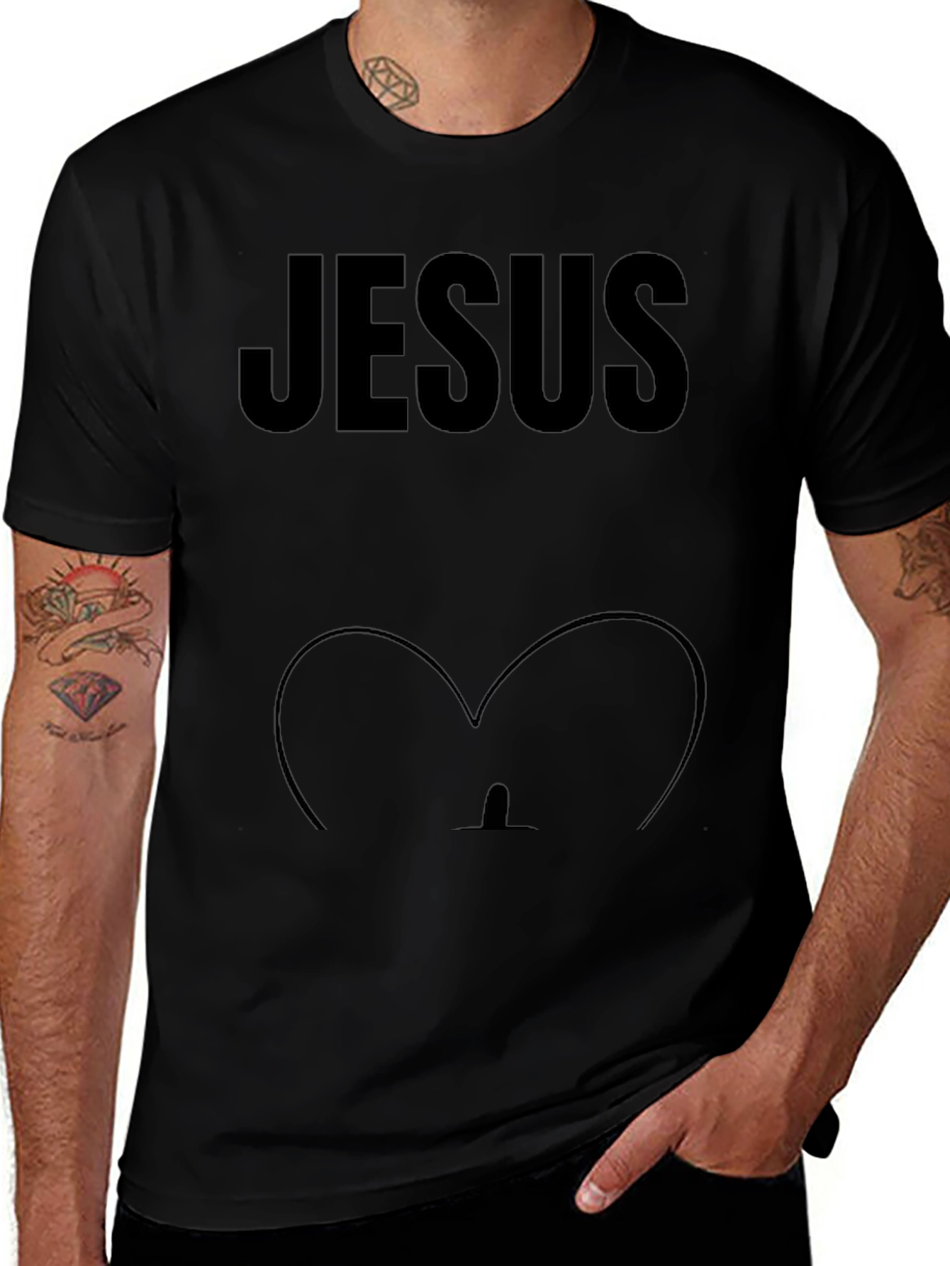 Jesus T-Shirt Funny Pregnancy Announcement Tee