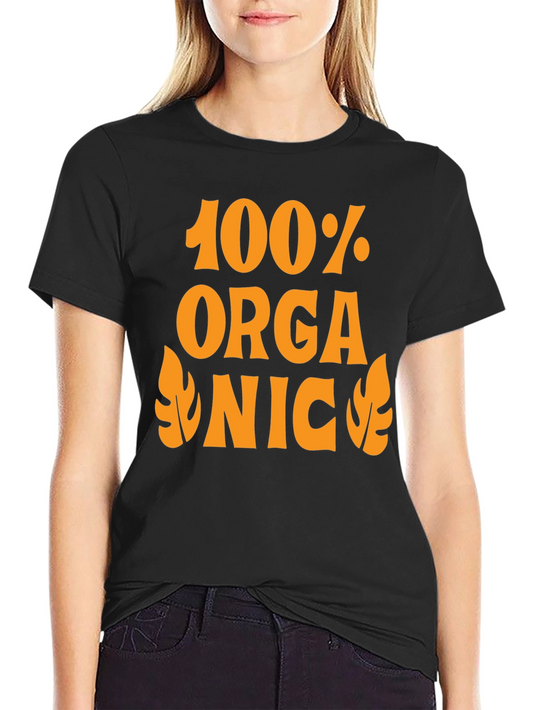 100% Organic Graphic Tee - Retro Style
