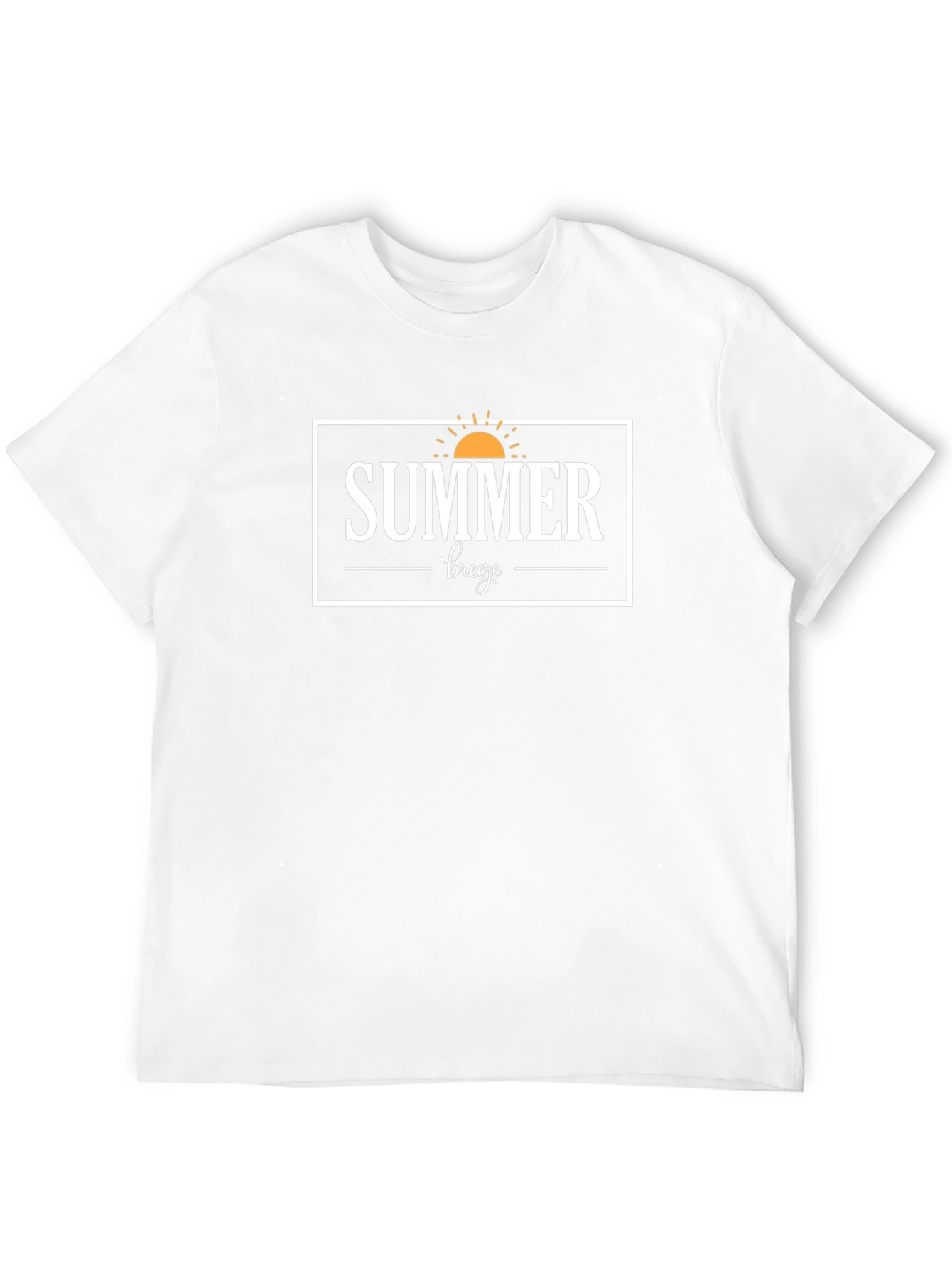Summer Breeze Graphic Tee - Black Cotton T-Shirt