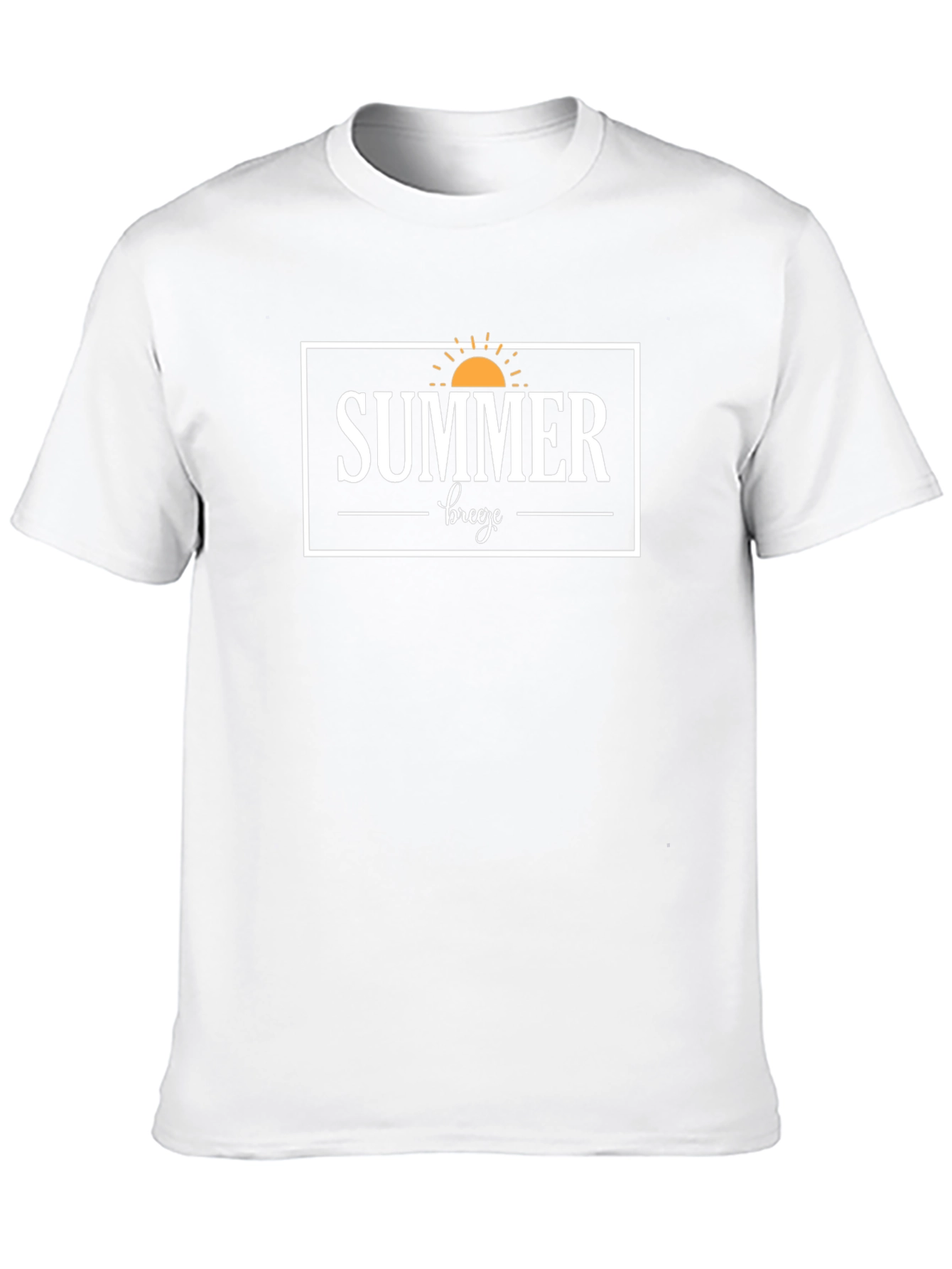 Summer Breeze Graphic Tee - Black Cotton T-Shirt