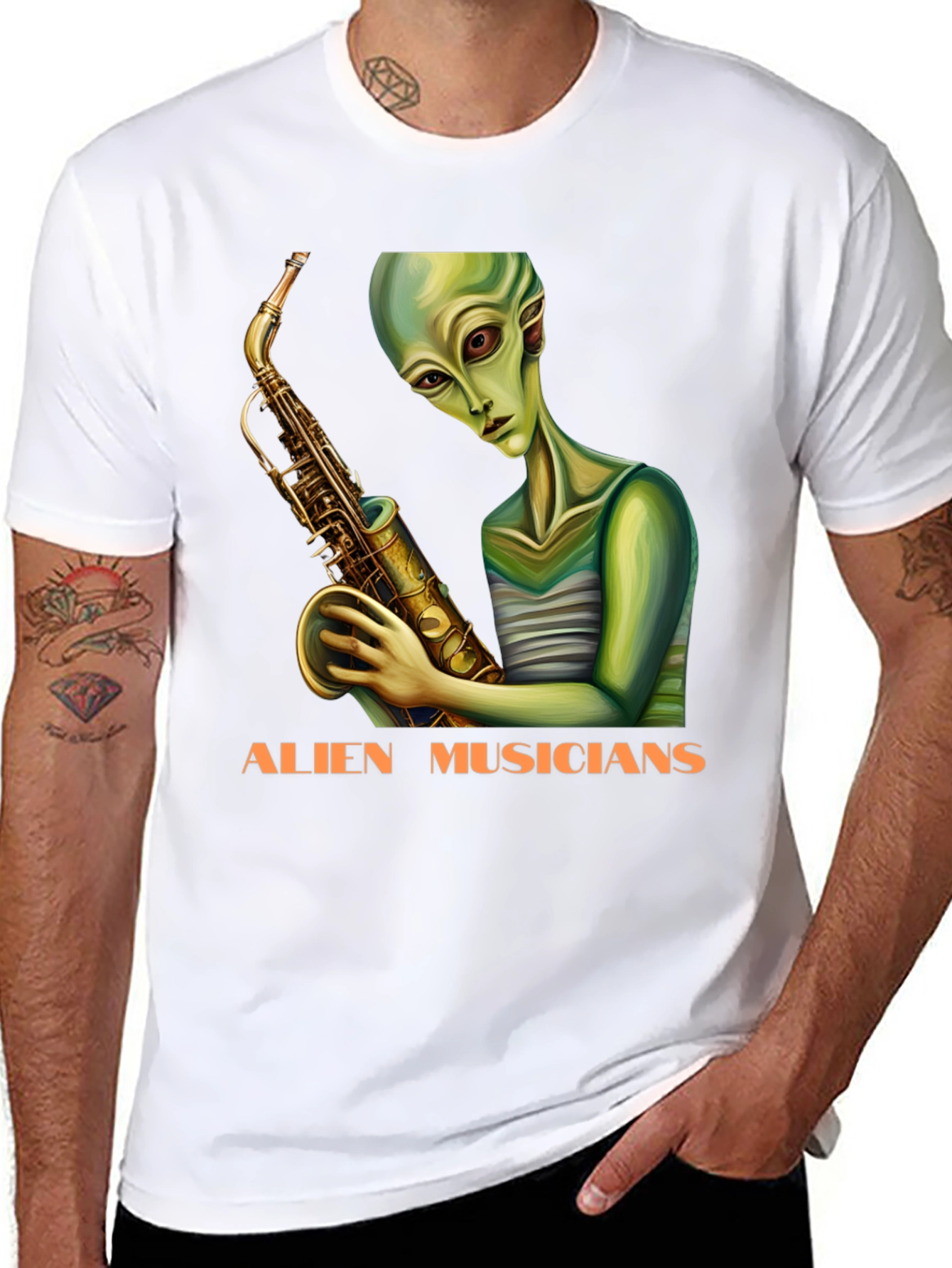 Alien Musicians Graphic T-Shirt