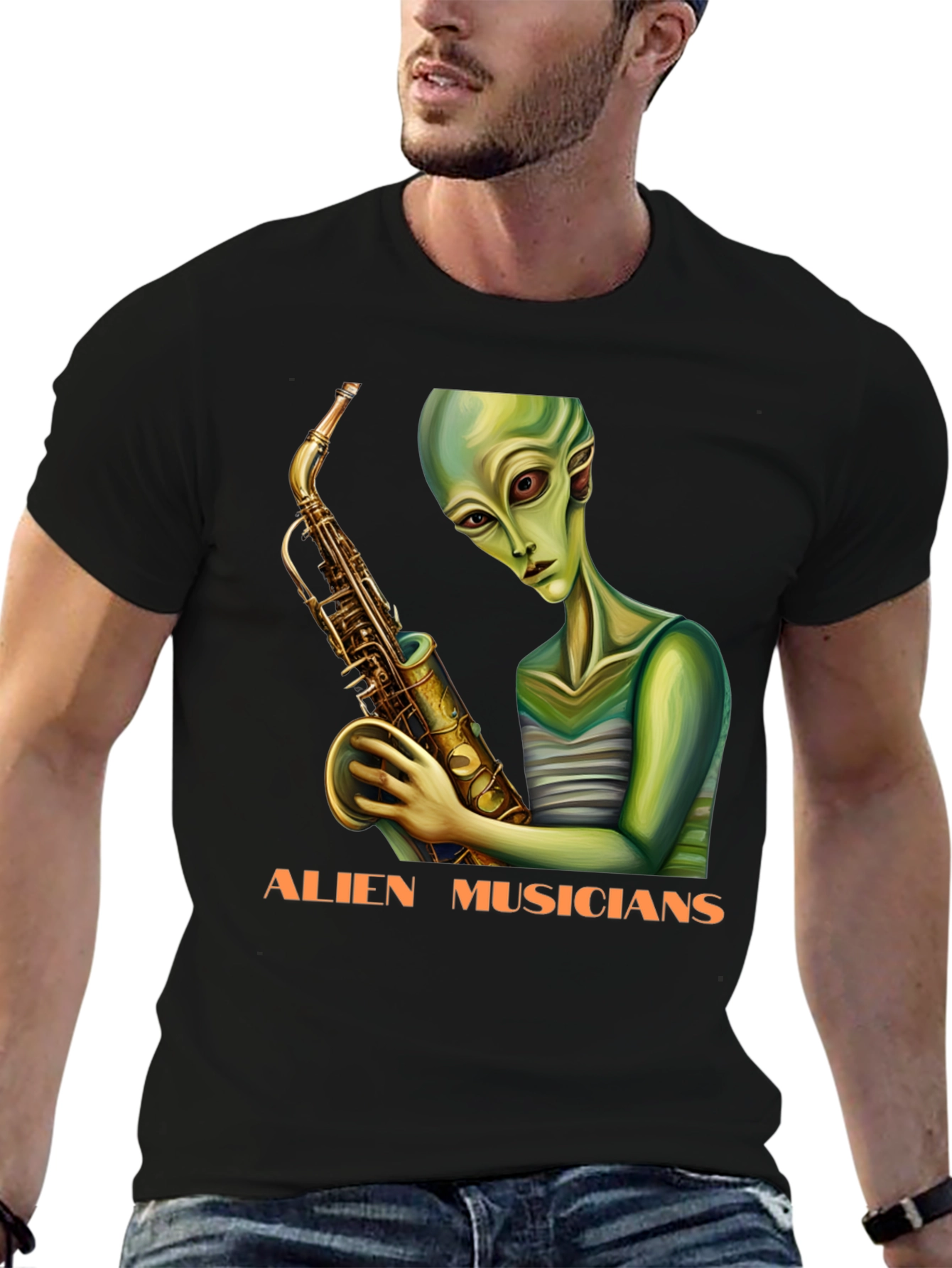Alien Musicians Graphic T-Shirt