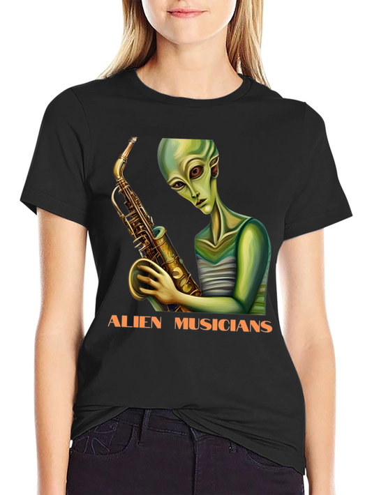Alien Musicians Graphic T-Shirt