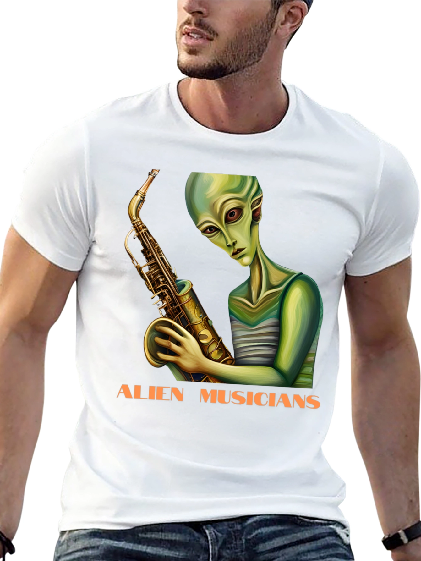 Alien Musicians Graphic T-Shirt