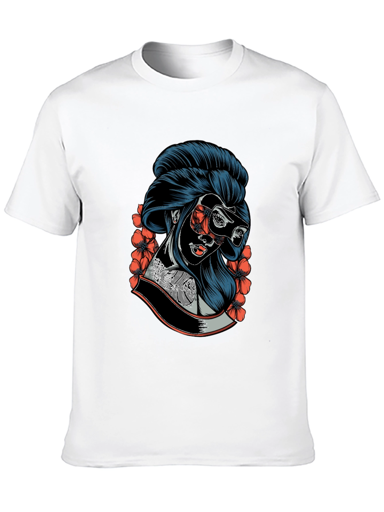 Cyber Geisha Graphic Tee - Unique Streetwear