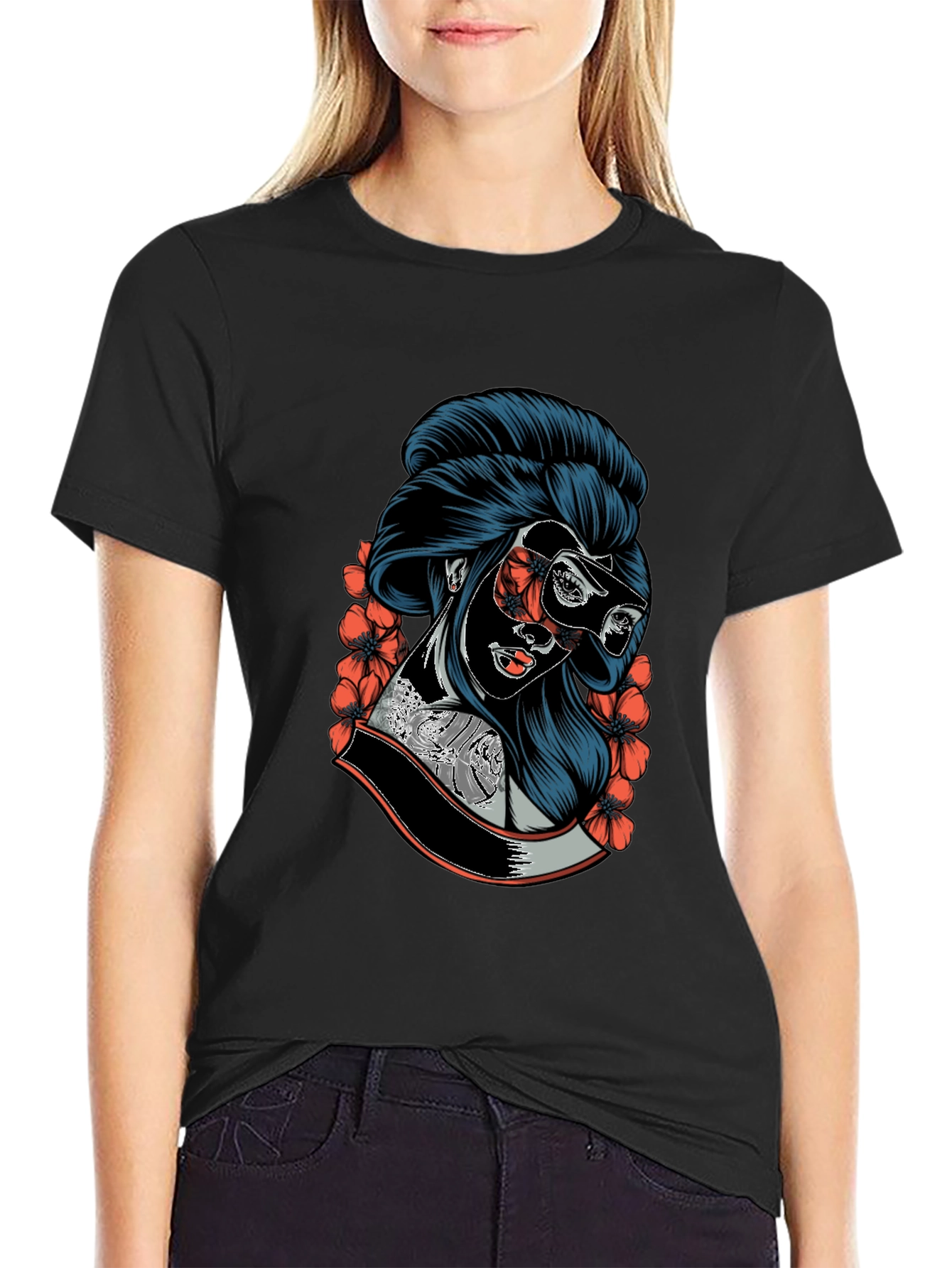 Cyber Geisha Graphic Tee - Unique Streetwear