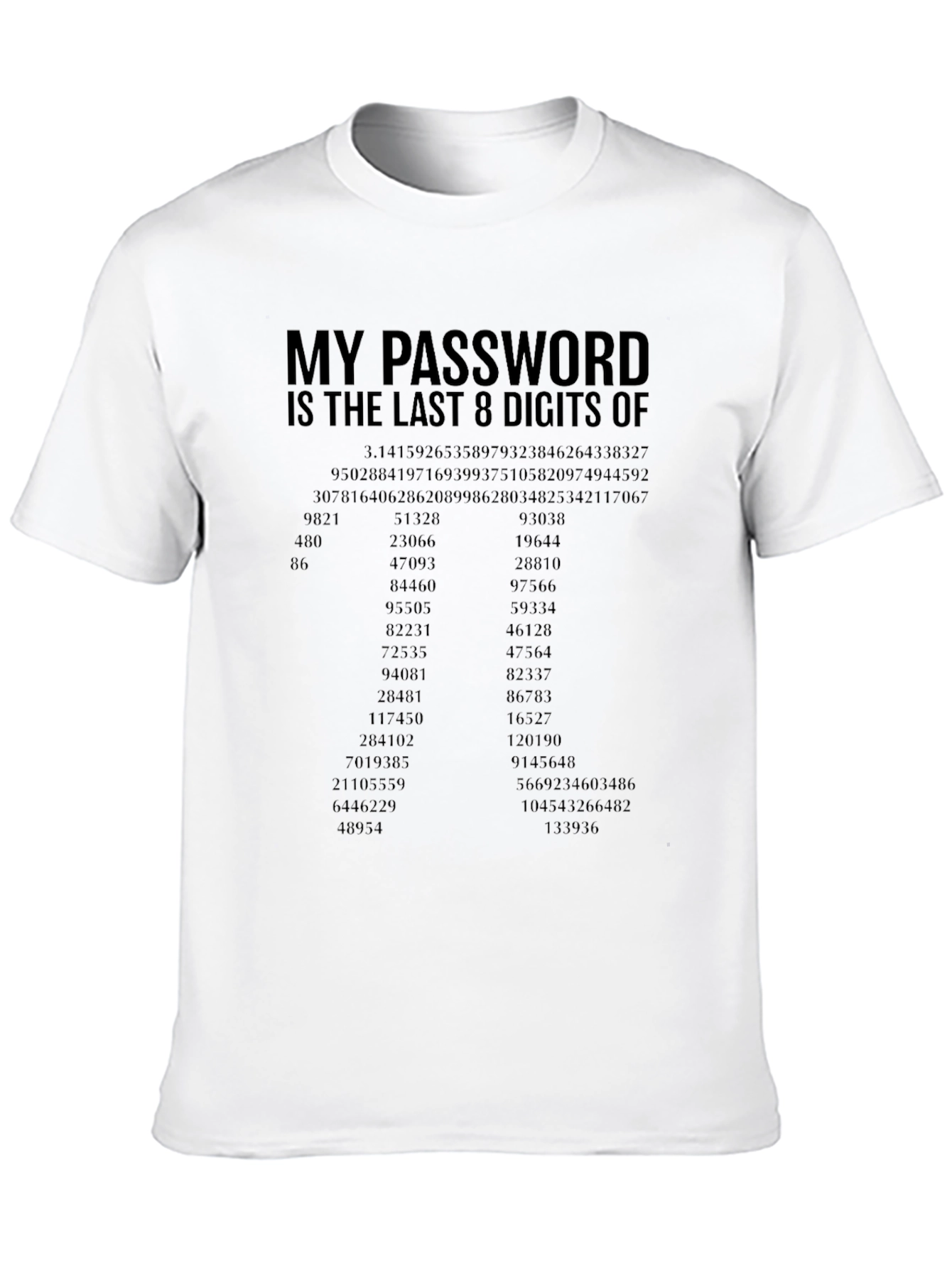 My Password is Pi Funny Math Geek T-Shirt